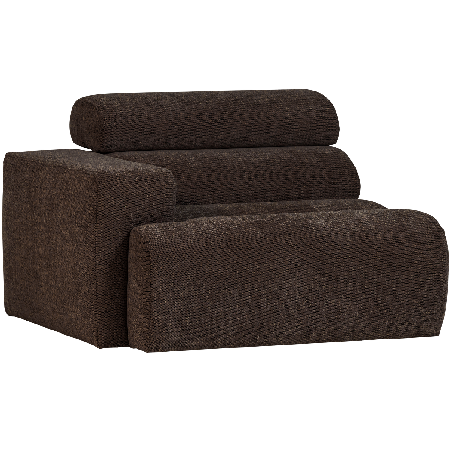 WOOOD canapea modulara NOVI 1-SEATER ELEMENT | 100% Pes | Maro inchis | 86x109x113 cm