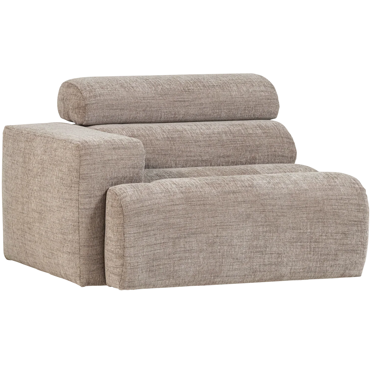 NOVI 1-SEATER ELEMENT ARM LEFT NATURAL MELANGE