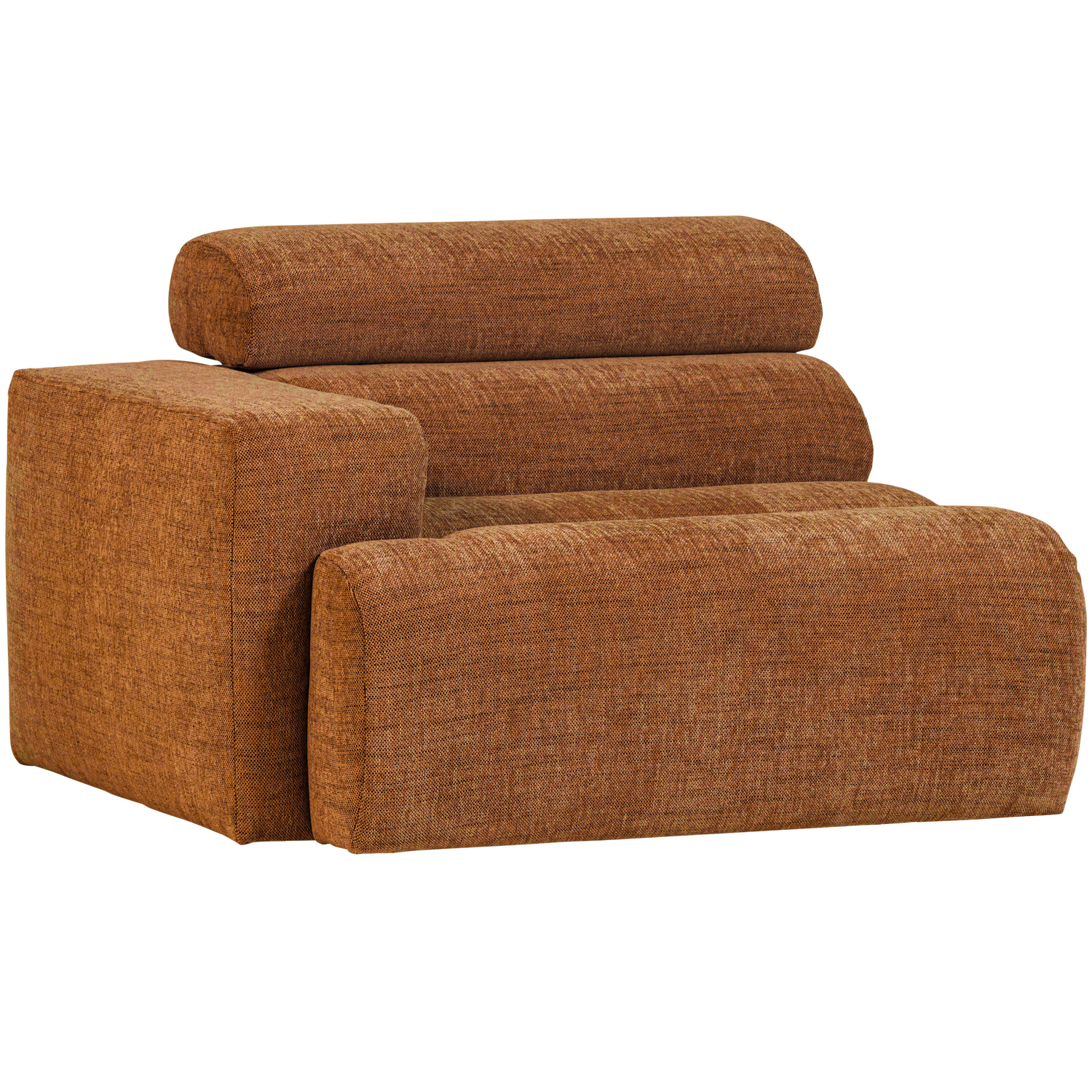WOOOD canapea modulara NOVI 1-SEATER ELEMENT | 100% Pes | Portocaliu | 86x109x113 cm