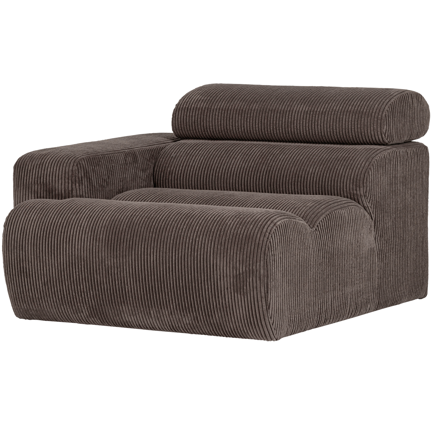 WOOOD canapea modulara NOVI 1-SEATER ELEMENT | 88% Pes / 12% Pac | Maro | 86x109x113 cm