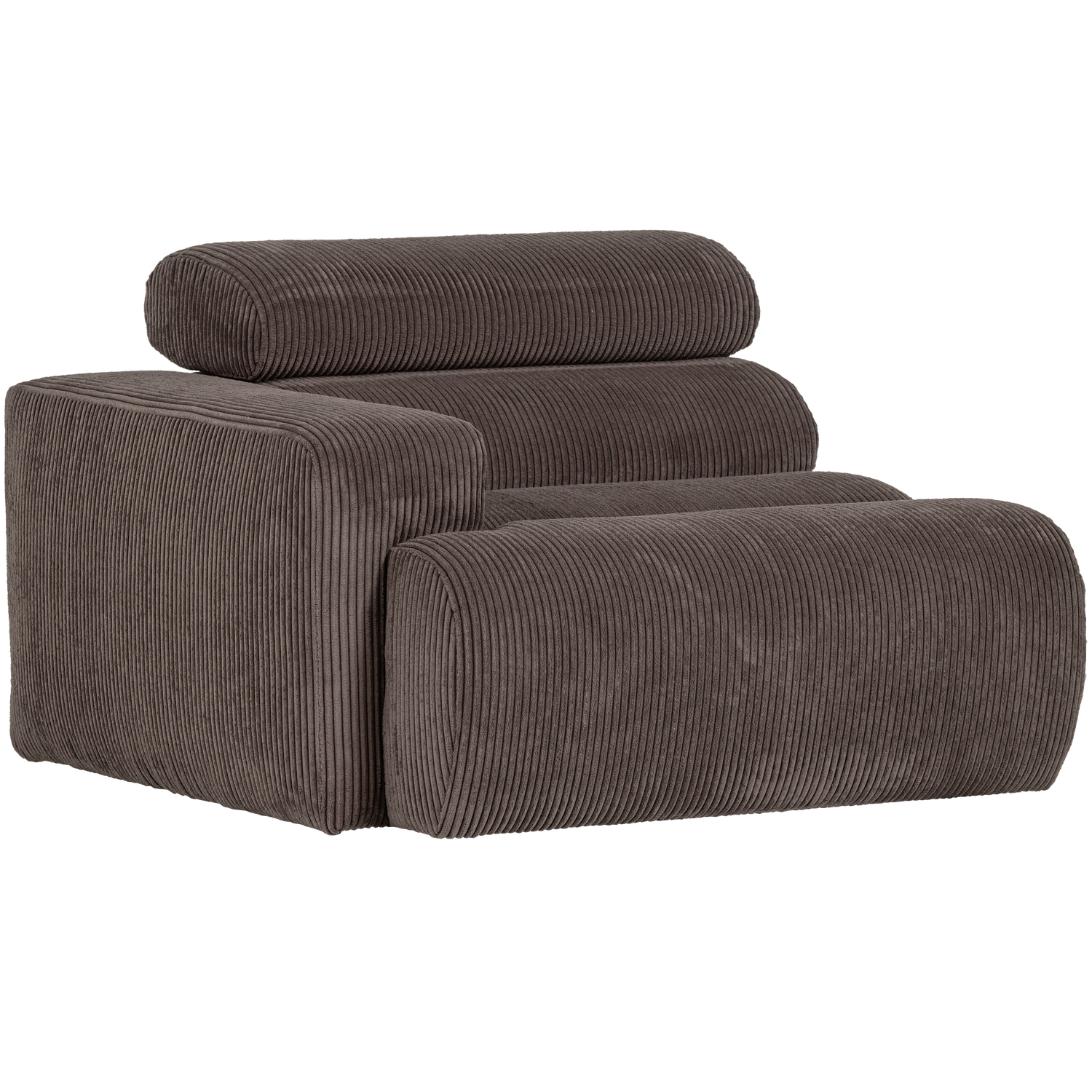 WOOOD canapea modulara NOVI 1-SEATER ELEMENT | 88% Pes / 12% Pac | Maro | 86x109x113 cm