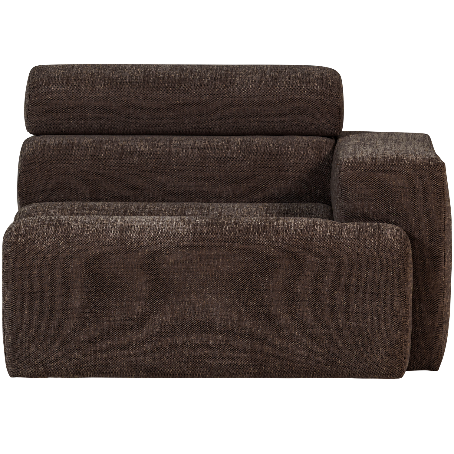 WOOOD canapea modulara NOVI 1-SEATER ELEMENT | 100% Pes | Maro inchis | 86x109x113 cm