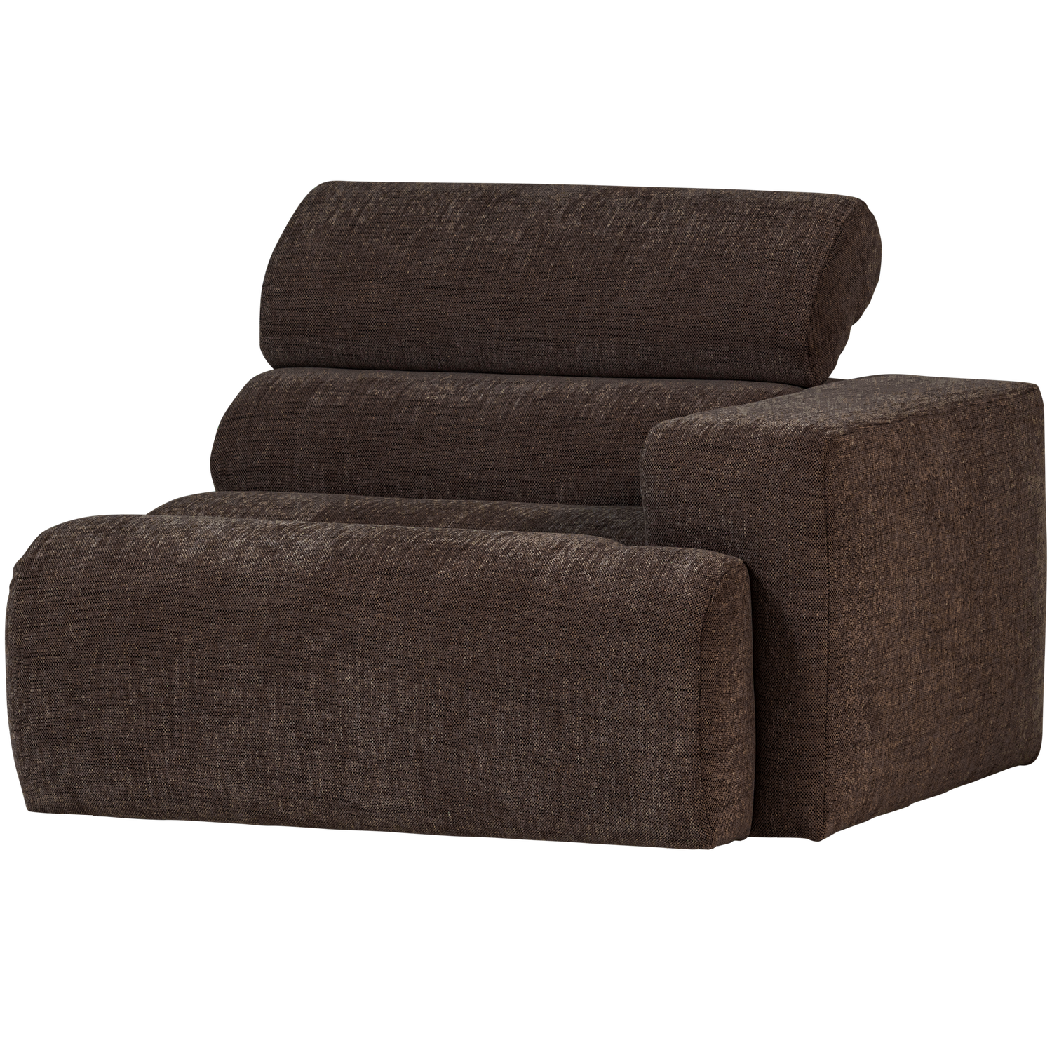 WOOOD canapea modulara NOVI 1-SEATER ELEMENT | 100% Pes | Maro inchis | 86x109x113 cm