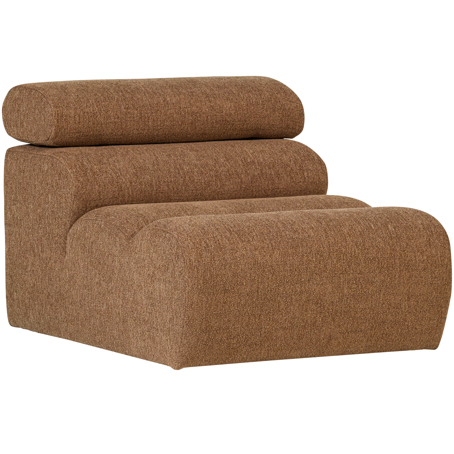 WOOOD canapea modulara NOVI 1-SEATER ELEMENT BOUCLE | 100% Pes | Caramel | 86x82x113 cm