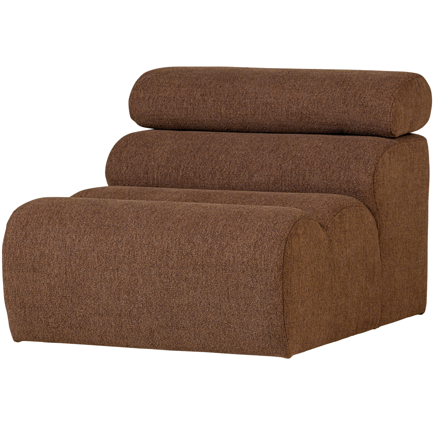 WOOOD canapea modulara NOVI 1-SEATER ELEMENT BOUCLE MOCHA | 100% Pes | Maro | 86x82x113 cm