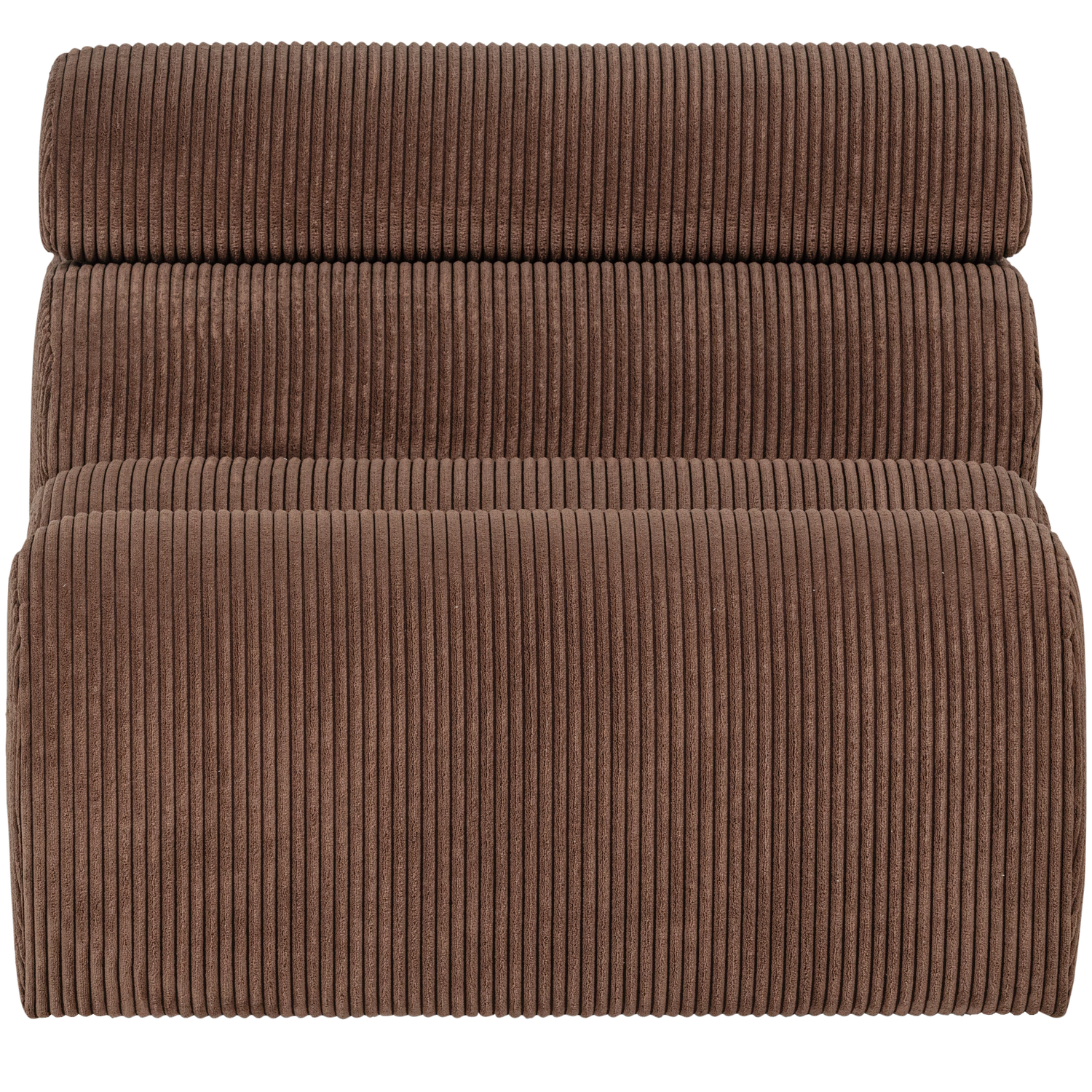 WOOOD canapea modulara NOVI 1-SEATER ELEMENT RIB FABRIC MOCHA | 88% Pes / 12% Pac | Maro | 86x82x113 cm
