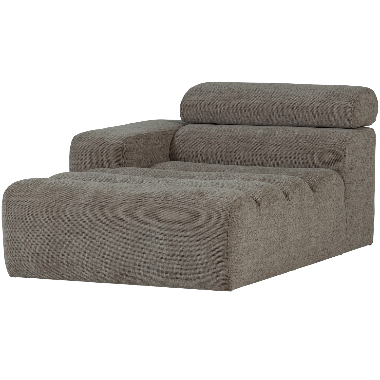 WOOOD canapea modulara NOVI CHAISE LONGUE ELEMENT | 100% Pes | Gri | 86x109x173 cm