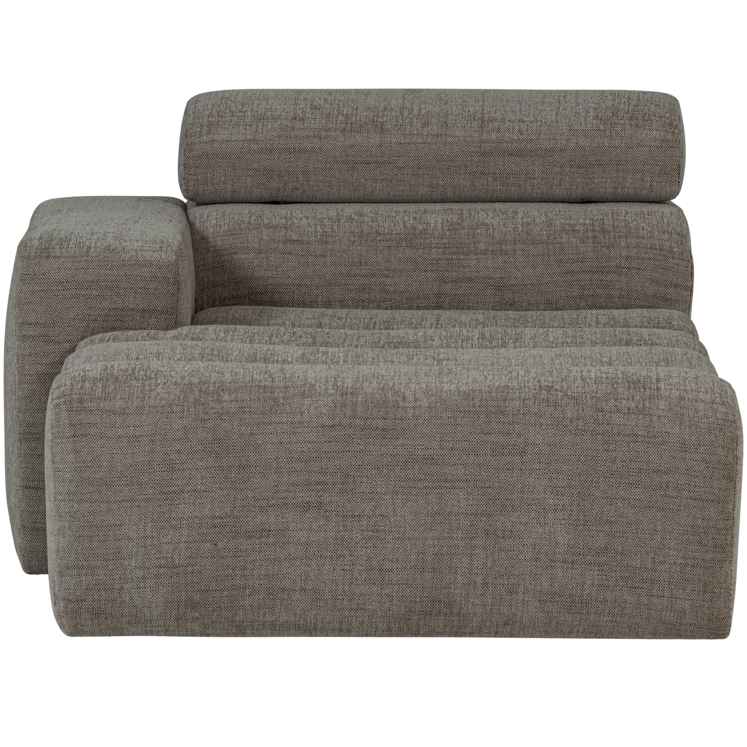 WOOOD canapea modulara NOVI CHAISE LONGUE ELEMENT | 100% Pes | Gri | 86x109x173 cm