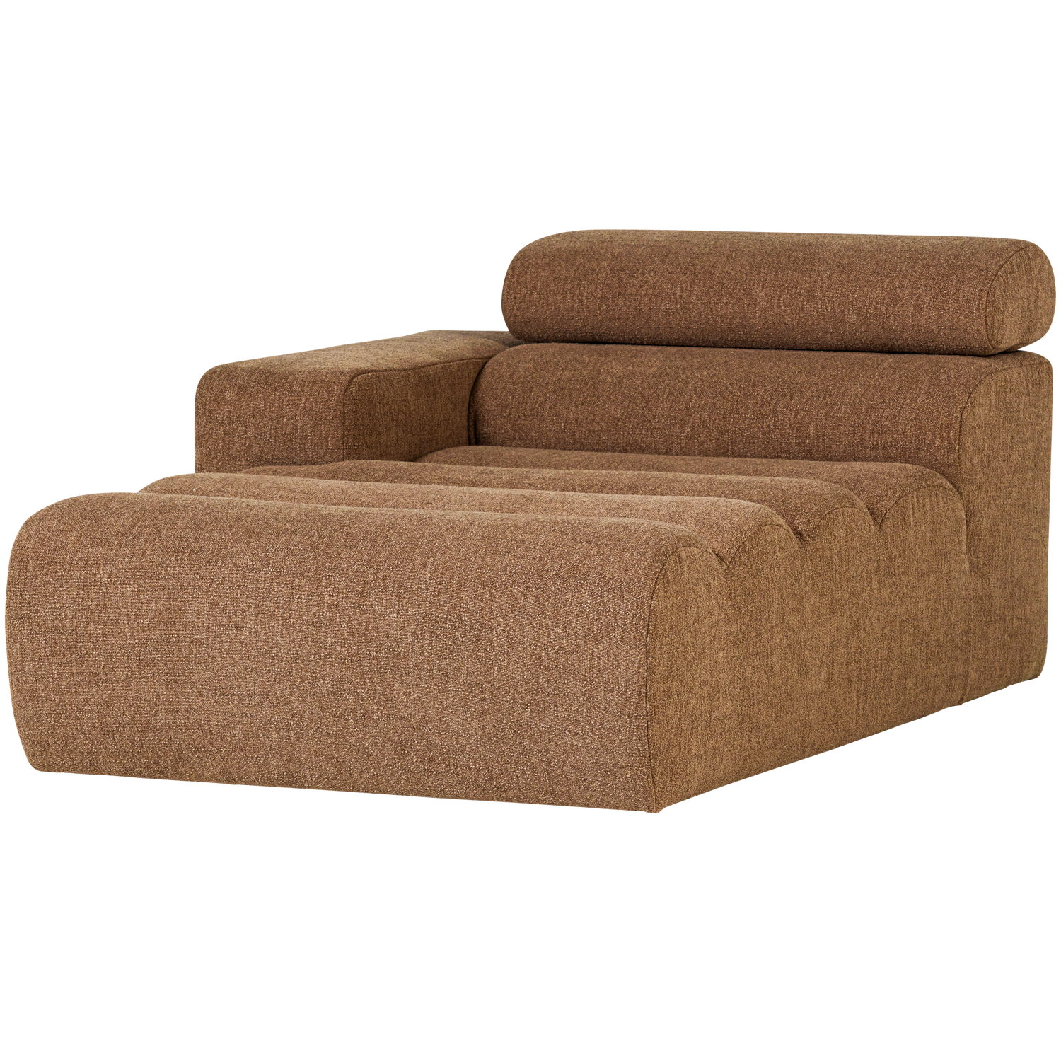 WOOOD canapea modulara NOVI CHAISE LONGUE ELEMENT | 100% Pes | Caramel | 86x109x173 cm