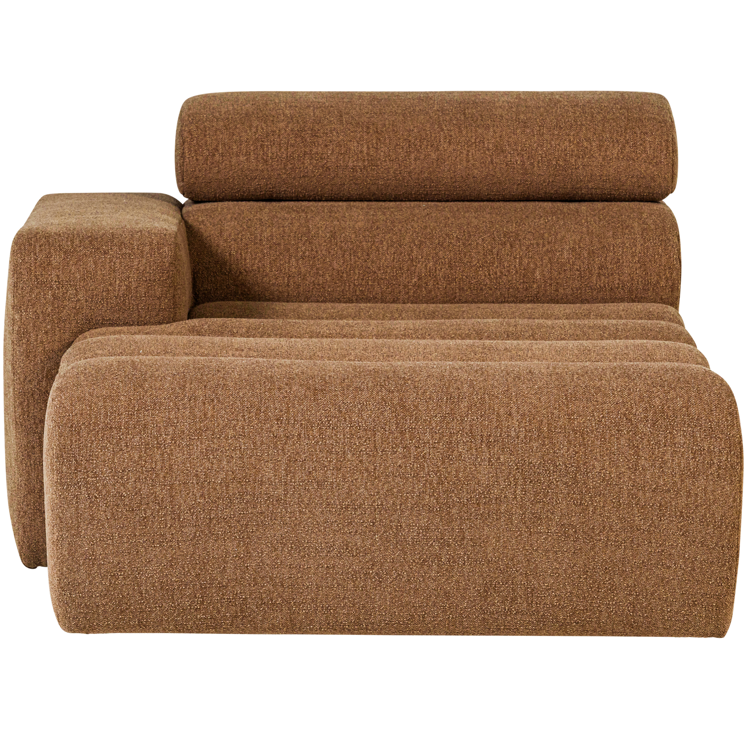 WOOOD canapea modulara NOVI CHAISE LONGUE ELEMENT | 100% Pes | Caramel | 86x109x173 cm