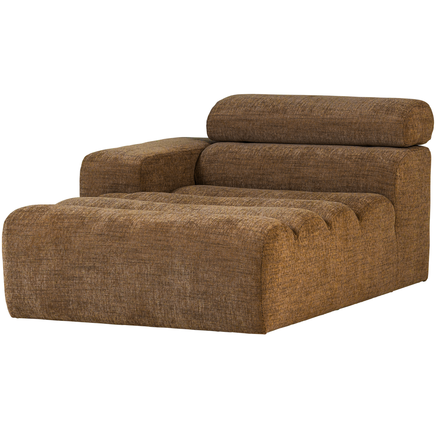 WOOOD canapea modulara NOVI CHAISE LONGUE ELEMENT | 100% Pes | Caramel | 86x109x173 cm