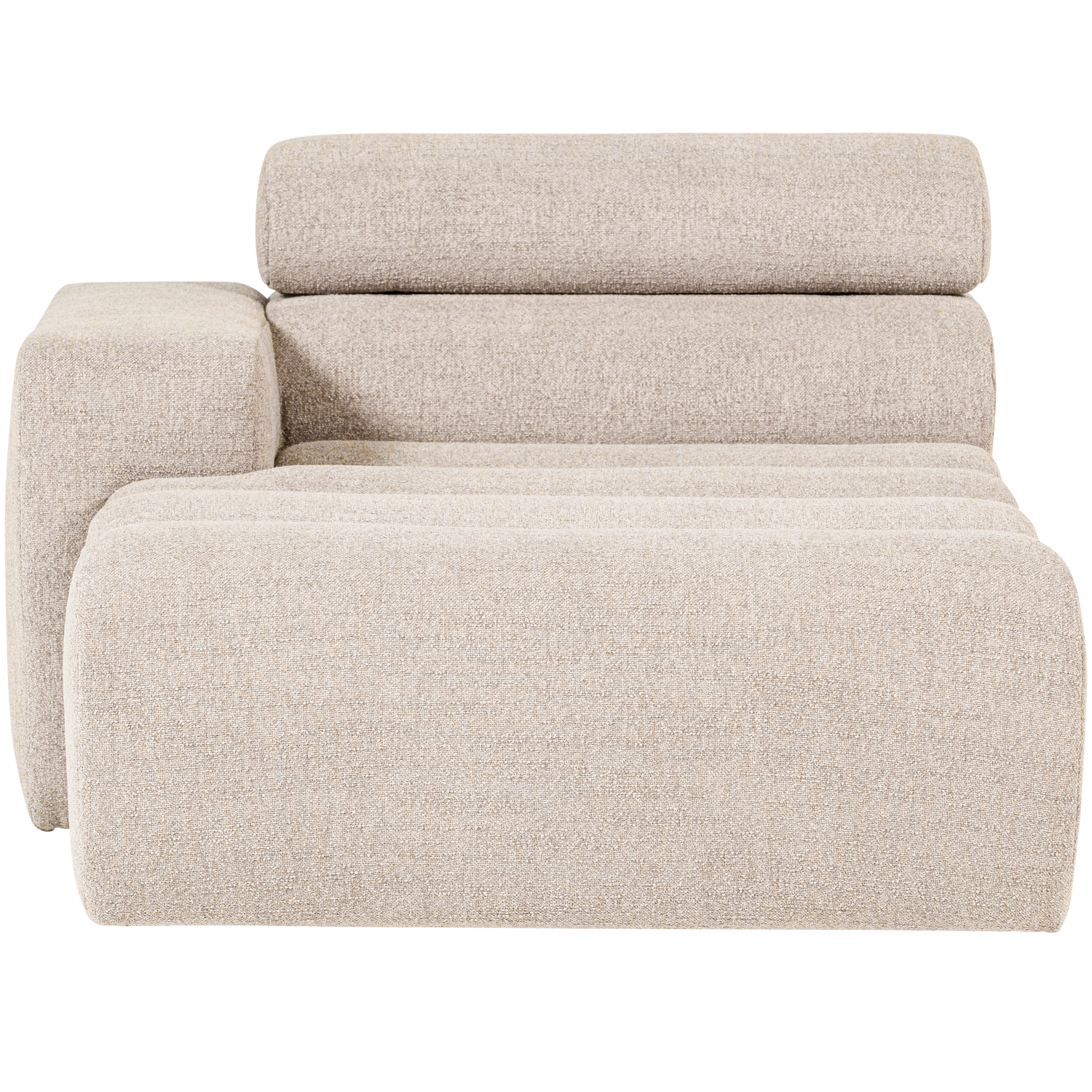 WOOOD canapea modulara NOVI CHAISE LONGUE ELEMENT | 100% Pes | Natural | 86x109x173 cm