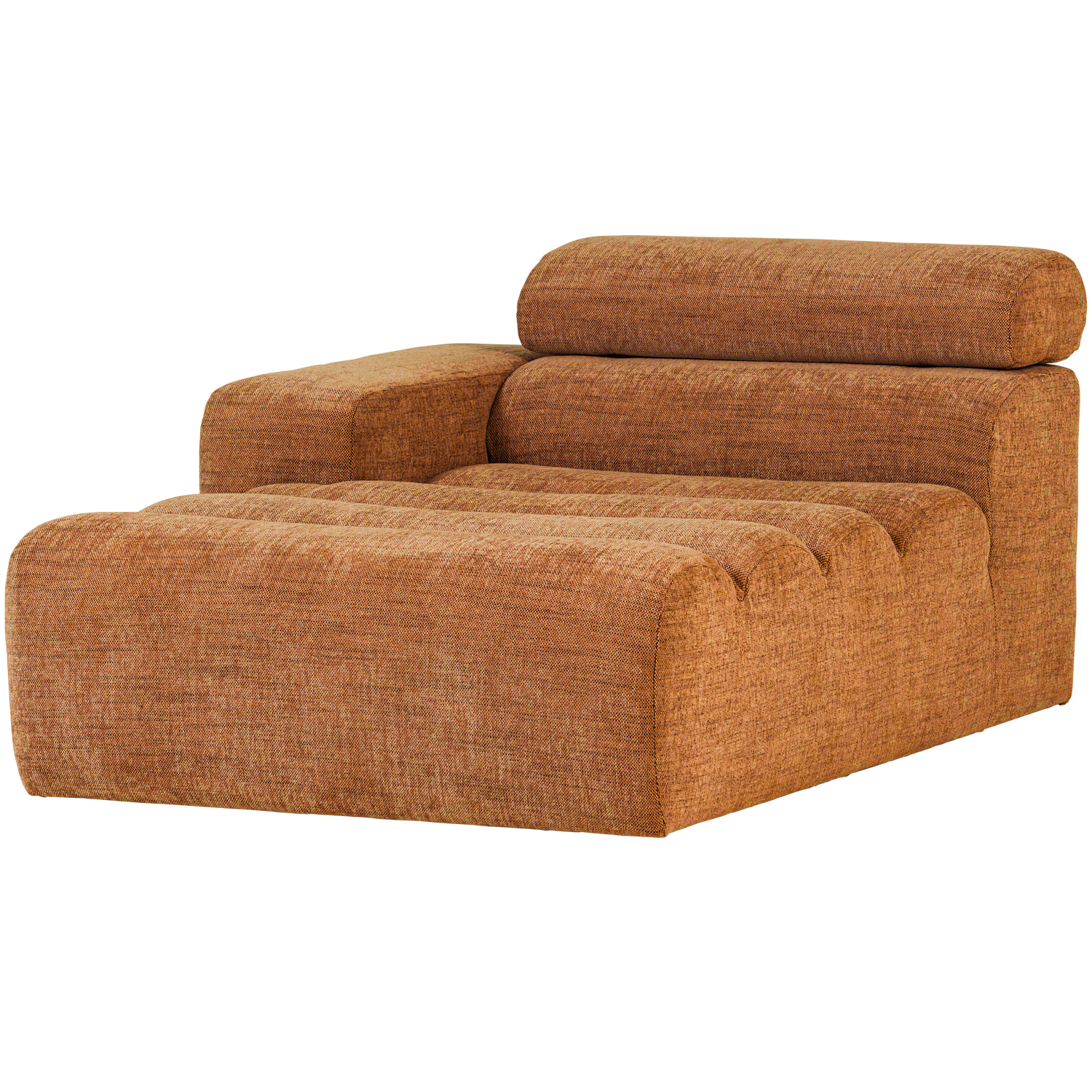 WOOOD canapea modulara NOVI CHAISE LONGUE ELEMENT | 100% Pes | Portocaliu | 86x109x173 cm