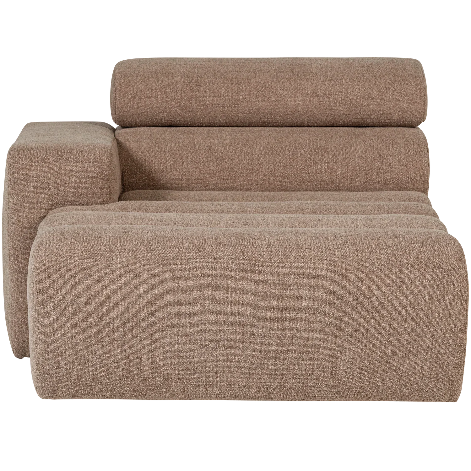 NOVI CHAISE LONGUE ELEMENT LEFT BOUCLE TAUPE