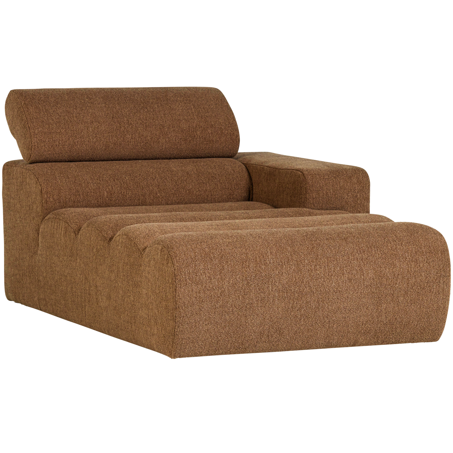 WOOOD canapea modulara NOVI CHAISE LONGUE ELEMENT | 100% Pes | Caramel | 86x109x173 cm