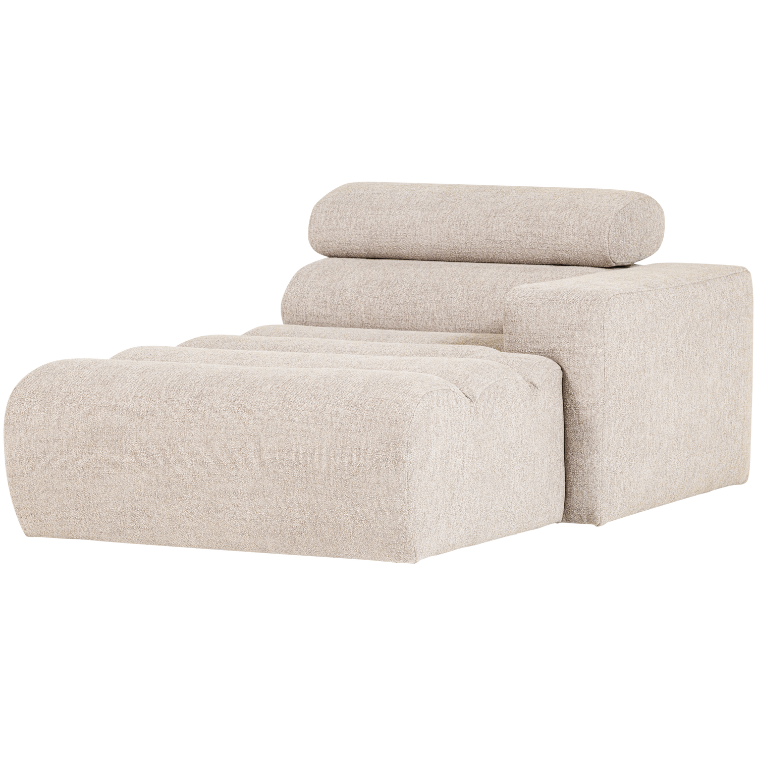 WOOOD canapea modulara NOVI CHAISE LONGUE ELEMENT | 100% Pes | Natural | 86x109x173 cm