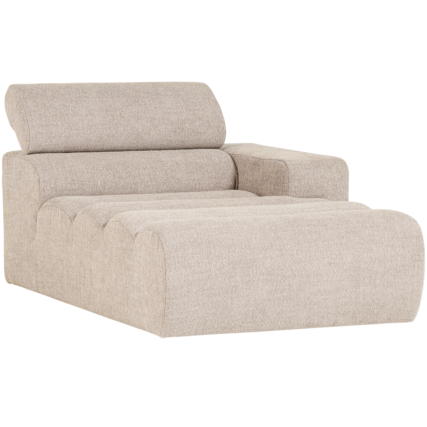 WOOOD canapea modulara NOVI CHAISE LONGUE ELEMENT | 100% Pes | Natural | 86x109x173 cm
