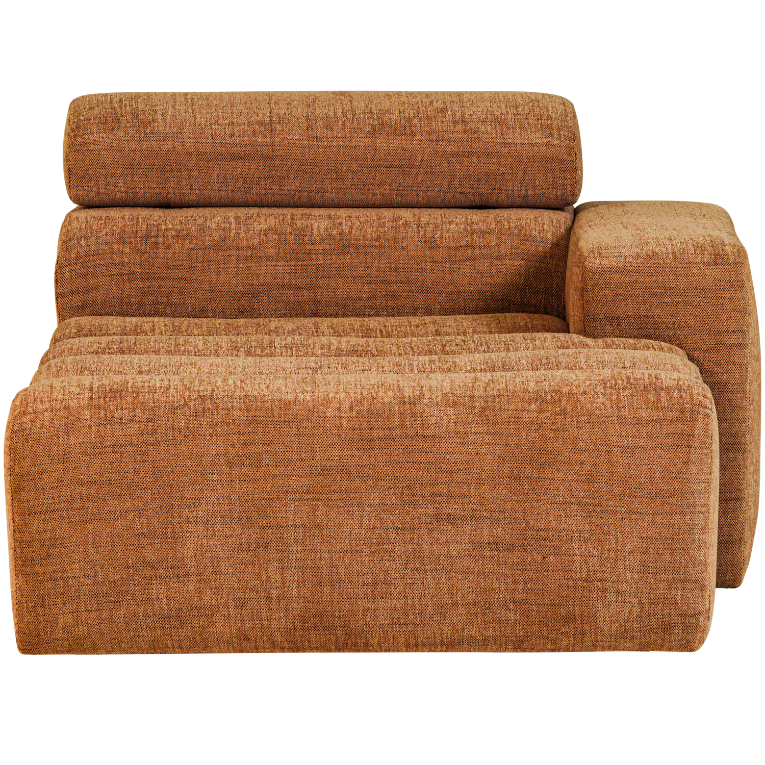 WOOOD canapea modulara NOVI CHAISE LONGUE ELEMENT | 100% Pes | Portocaliu | 86x109x173 cm