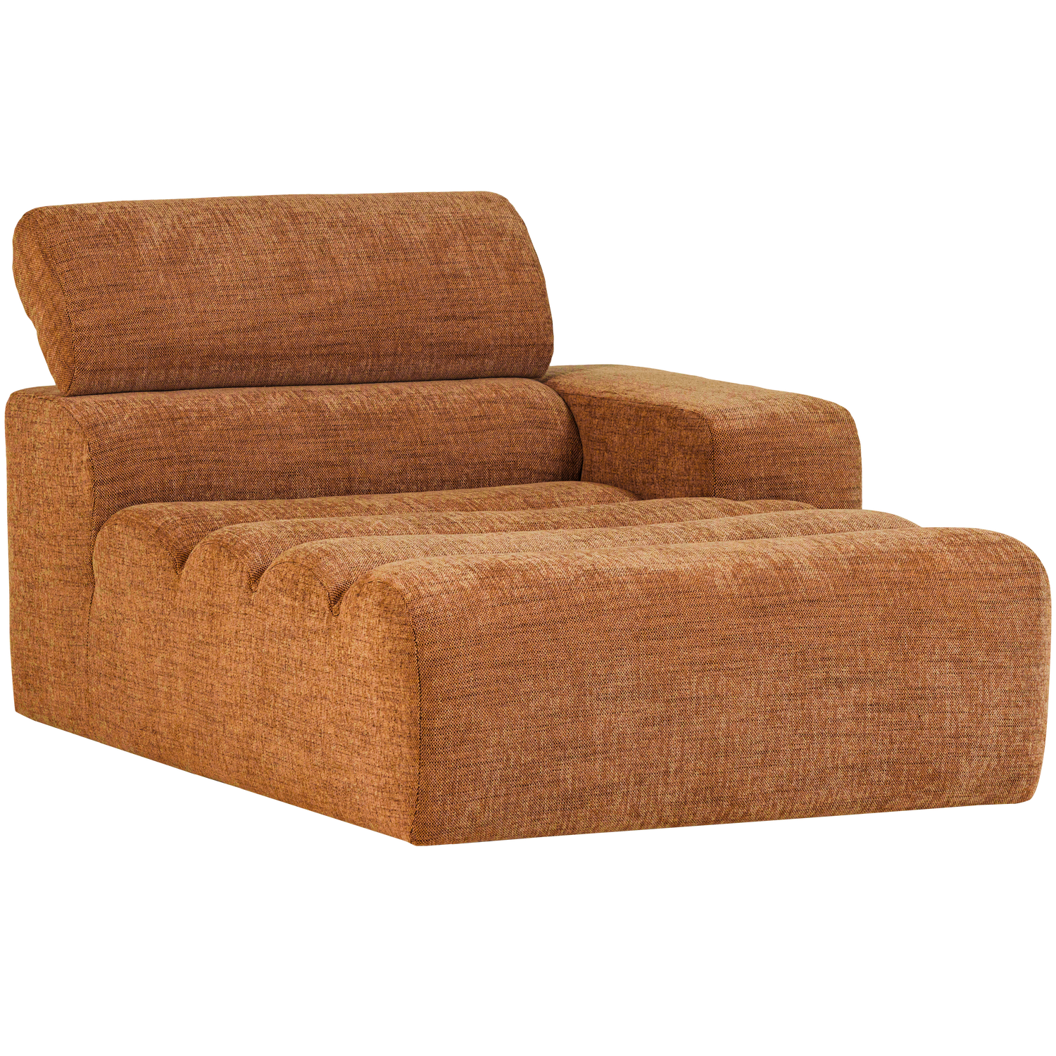 WOOOD canapea modulara NOVI CHAISE LONGUE ELEMENT | 100% Pes | Portocaliu | 86x109x173 cm