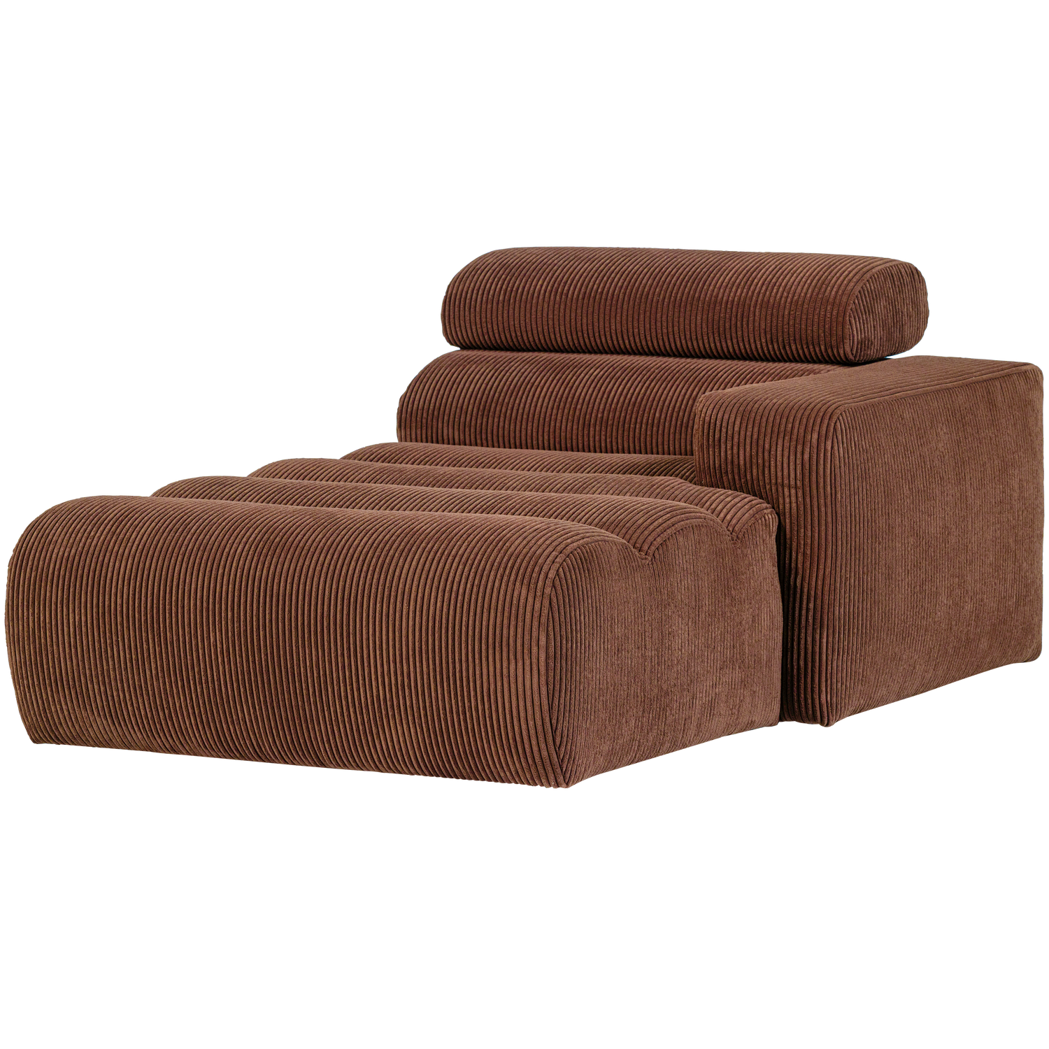 WOOOD canapea modulara NOVI CHAISE LONGUE ELEMENT | 88% Pes / 12% Pac | Terra | 86x109x173 cm
