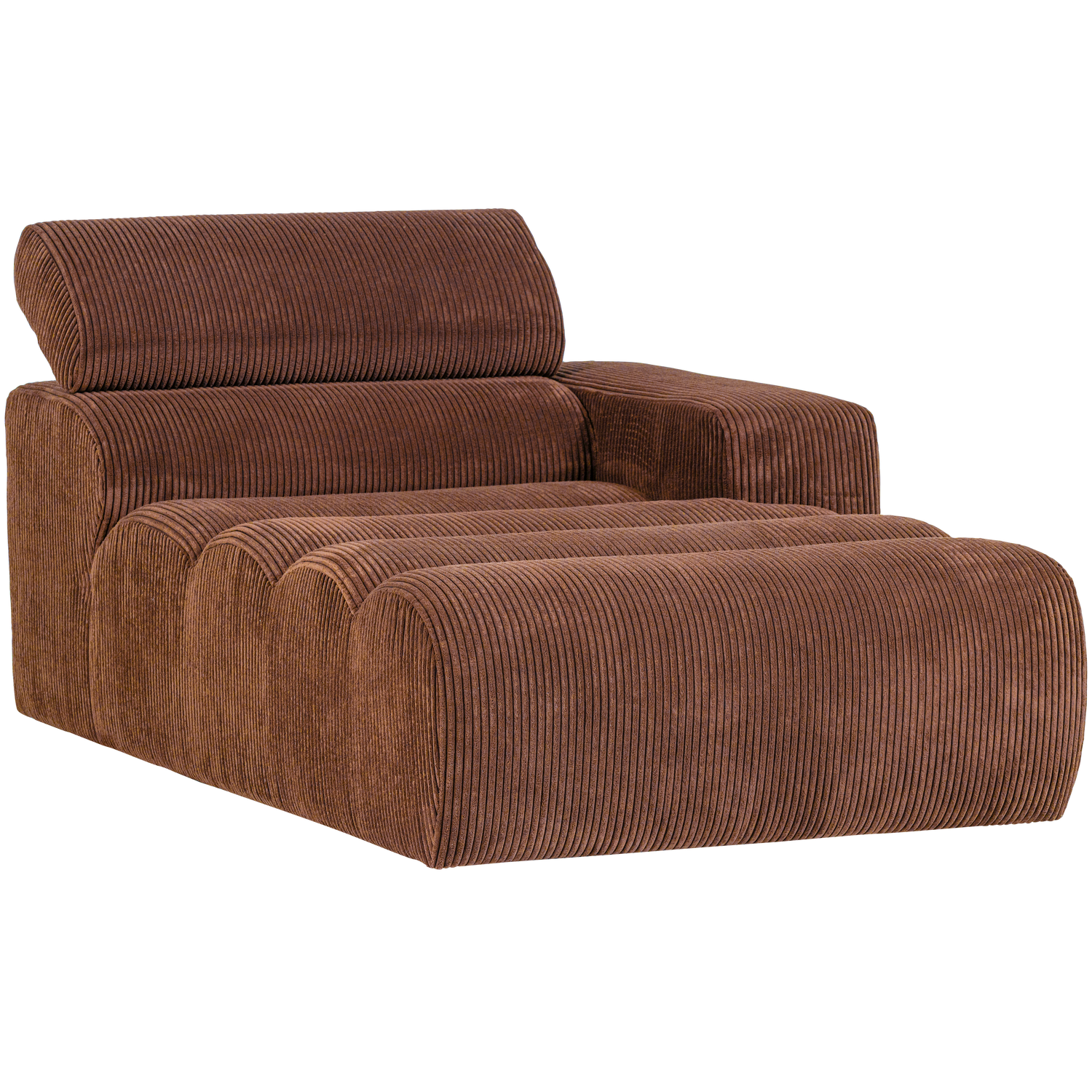 WOOOD canapea modulara NOVI CHAISE LONGUE ELEMENT | 88% Pes / 12% Pac | Terra | 86x109x173 cm