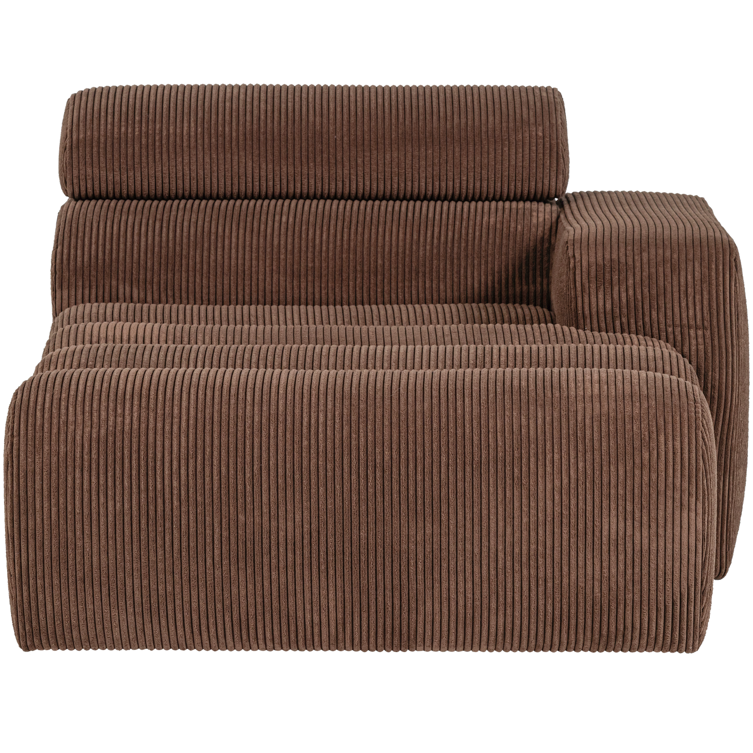 WOOOD canapea modulara NOVI CHAISE LONGUE ELEMENT | 88% Pes / 12% Pac | Maro | 86x109x173 cm