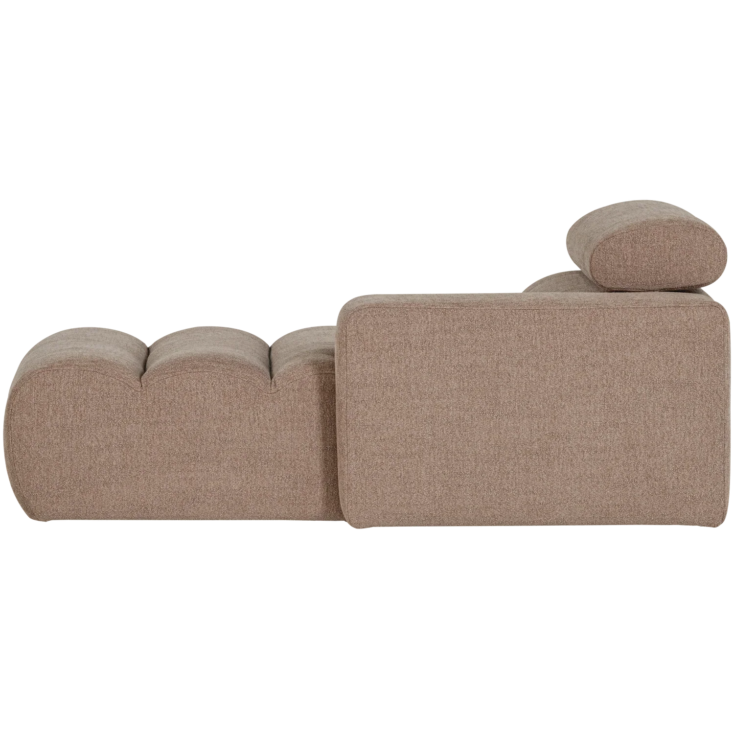 NOVI CHAISE LONGUE ELEMENT RIGHT BOUCLE TAUPE