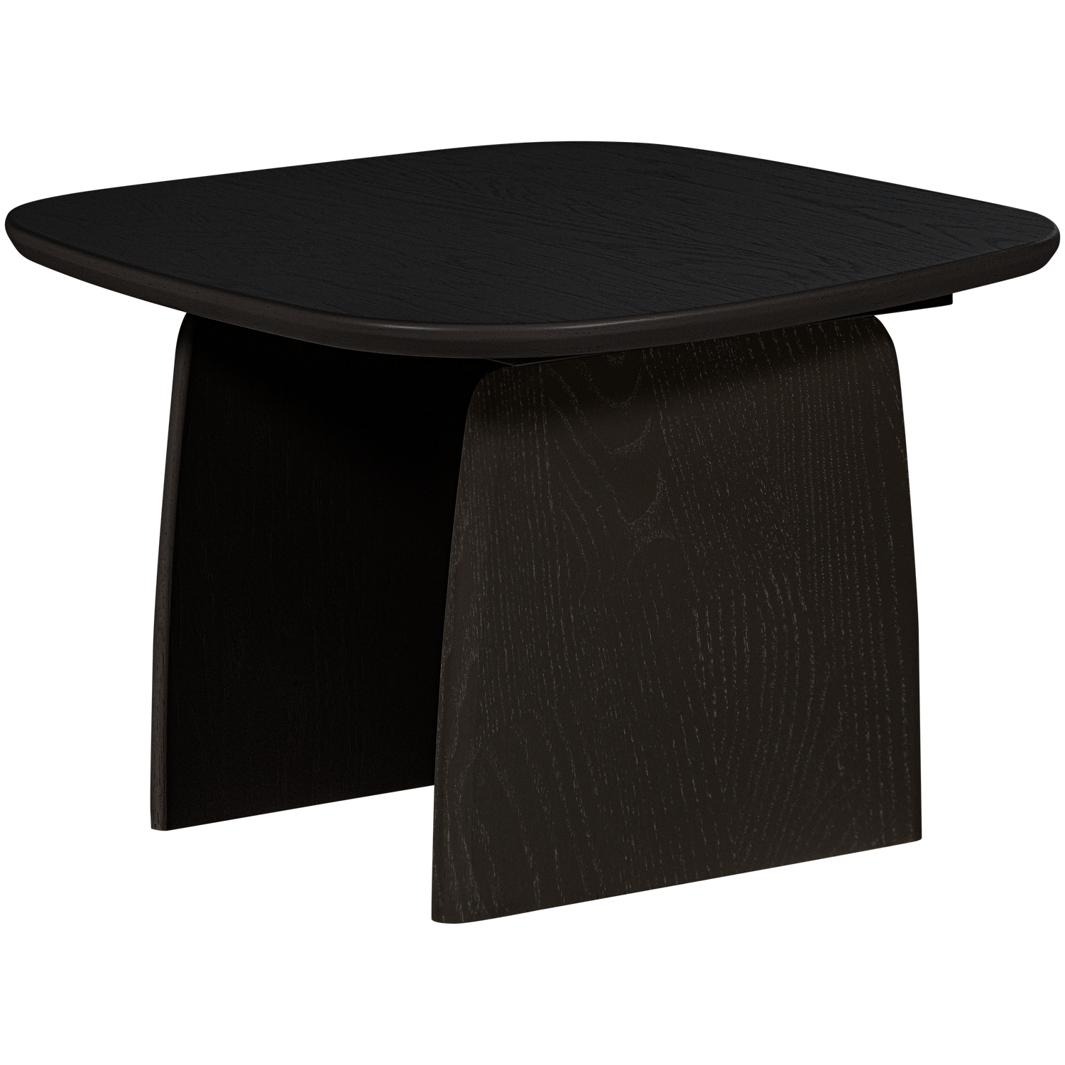 WOOOD masuta cafea TABLO | Stejar | Negru | 40x60x60 cm