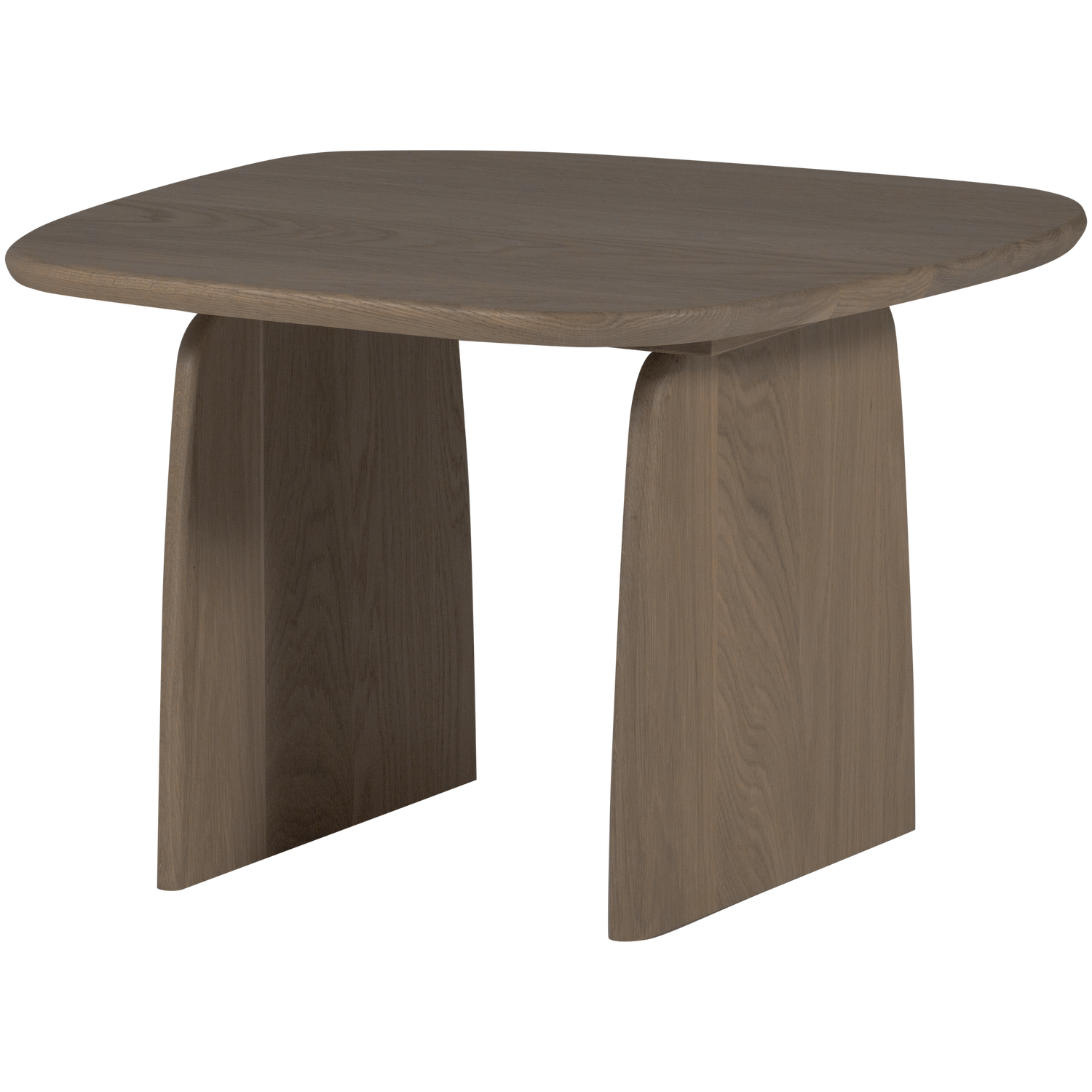 WOOOD masuta cafea TABLO | Stejar | Gri | 40x60x60 cm