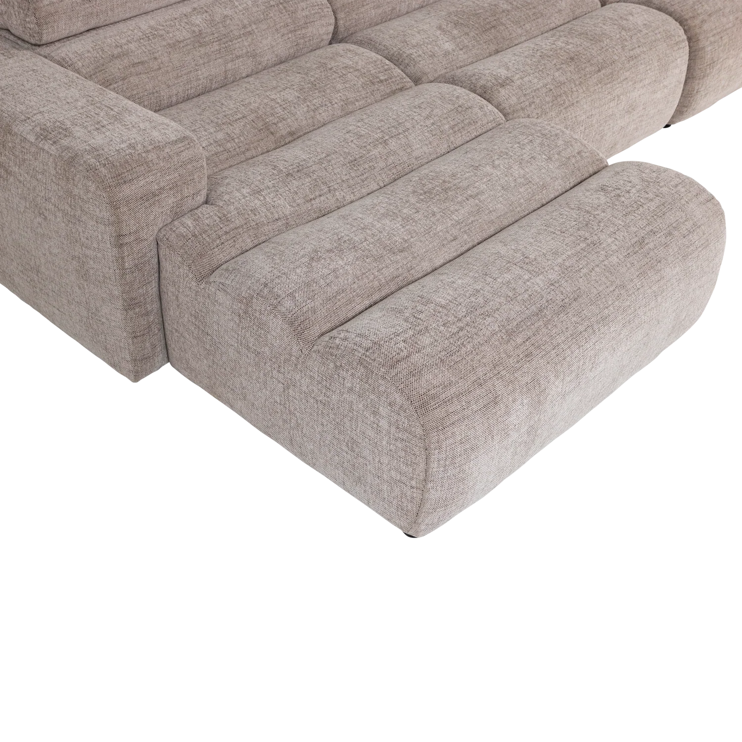 NOVI CHAISE LONGUE SOFA LEFT NATURAL MELANGE