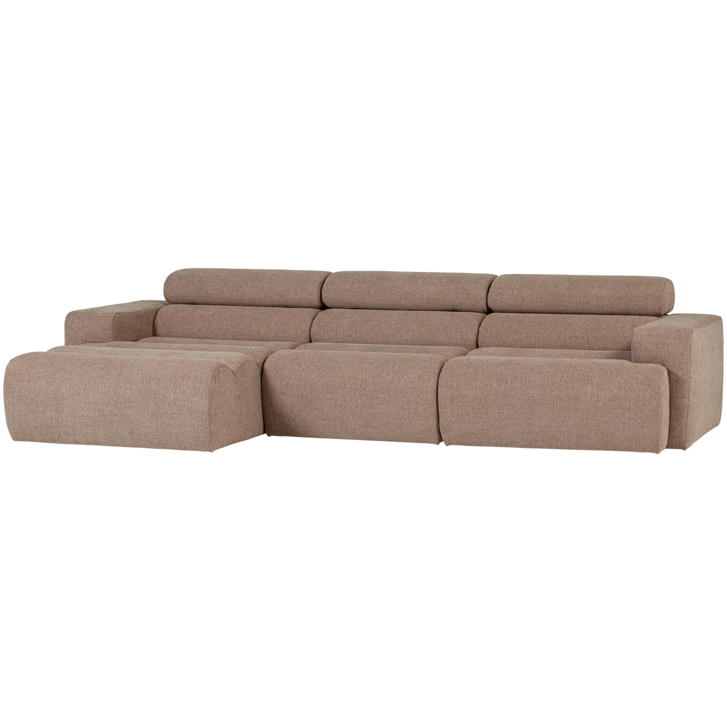 NOVI CHAISE LONGUE SOFA LEFT BOUCLE TAUPE