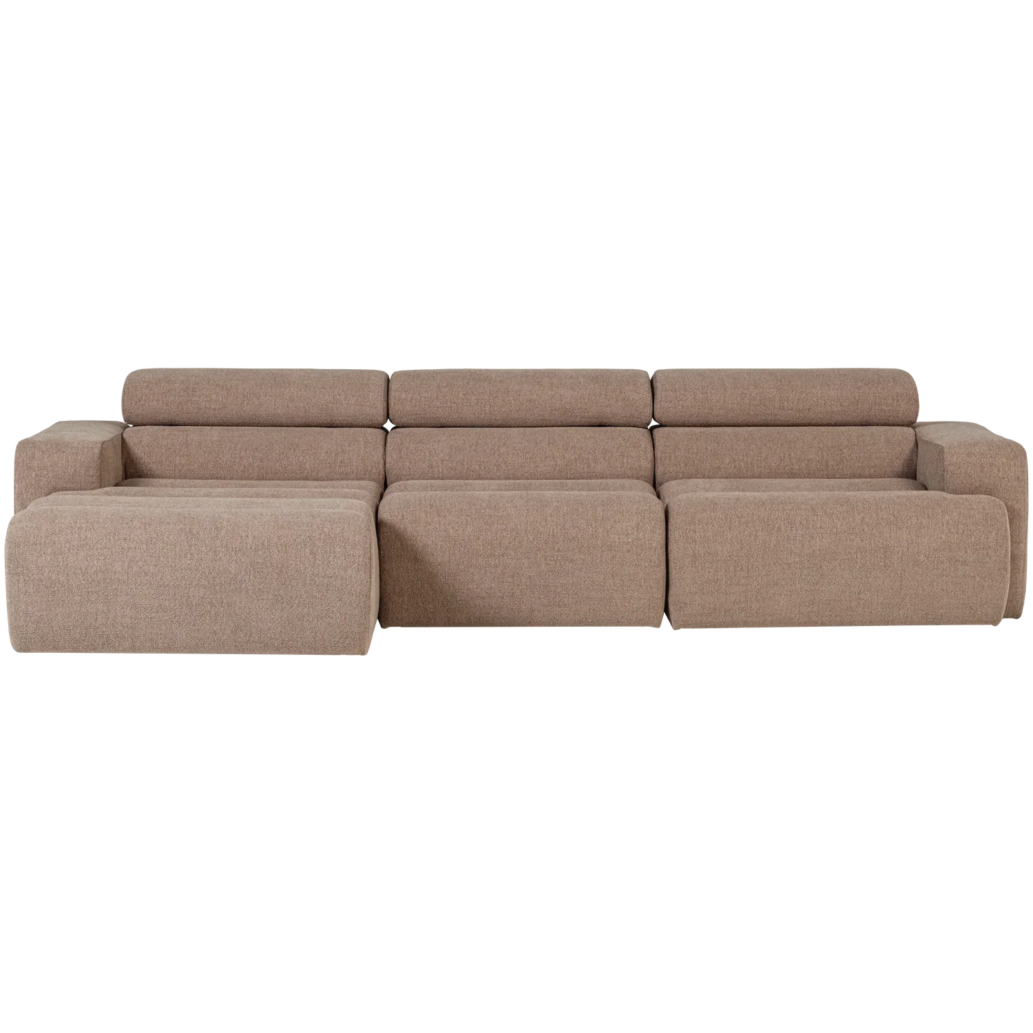 NOVI CHAISE LONGUE SOFA LEFT BOUCLE TAUPE