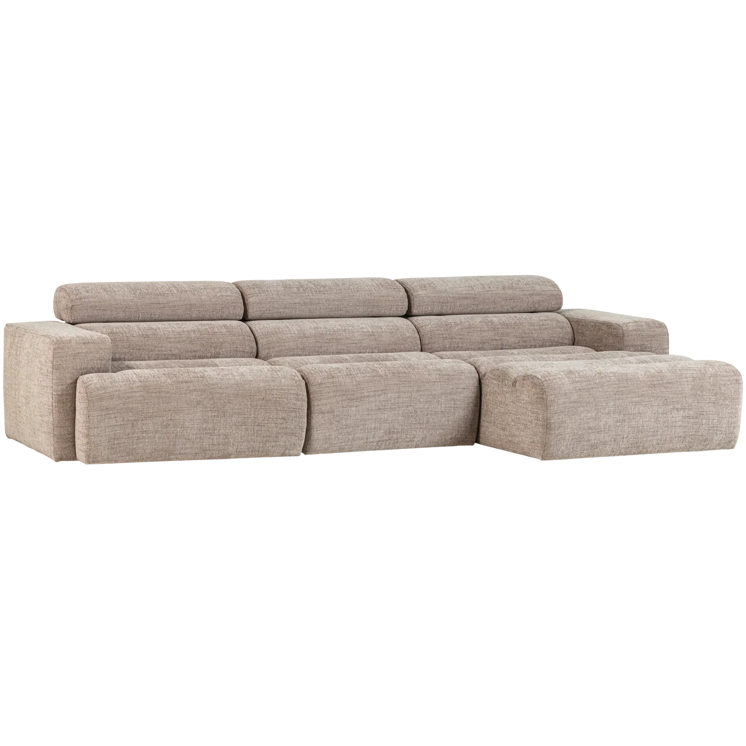 NOVI CHAISE LONGUE SOFA RIGHT NATURAL MELANGE