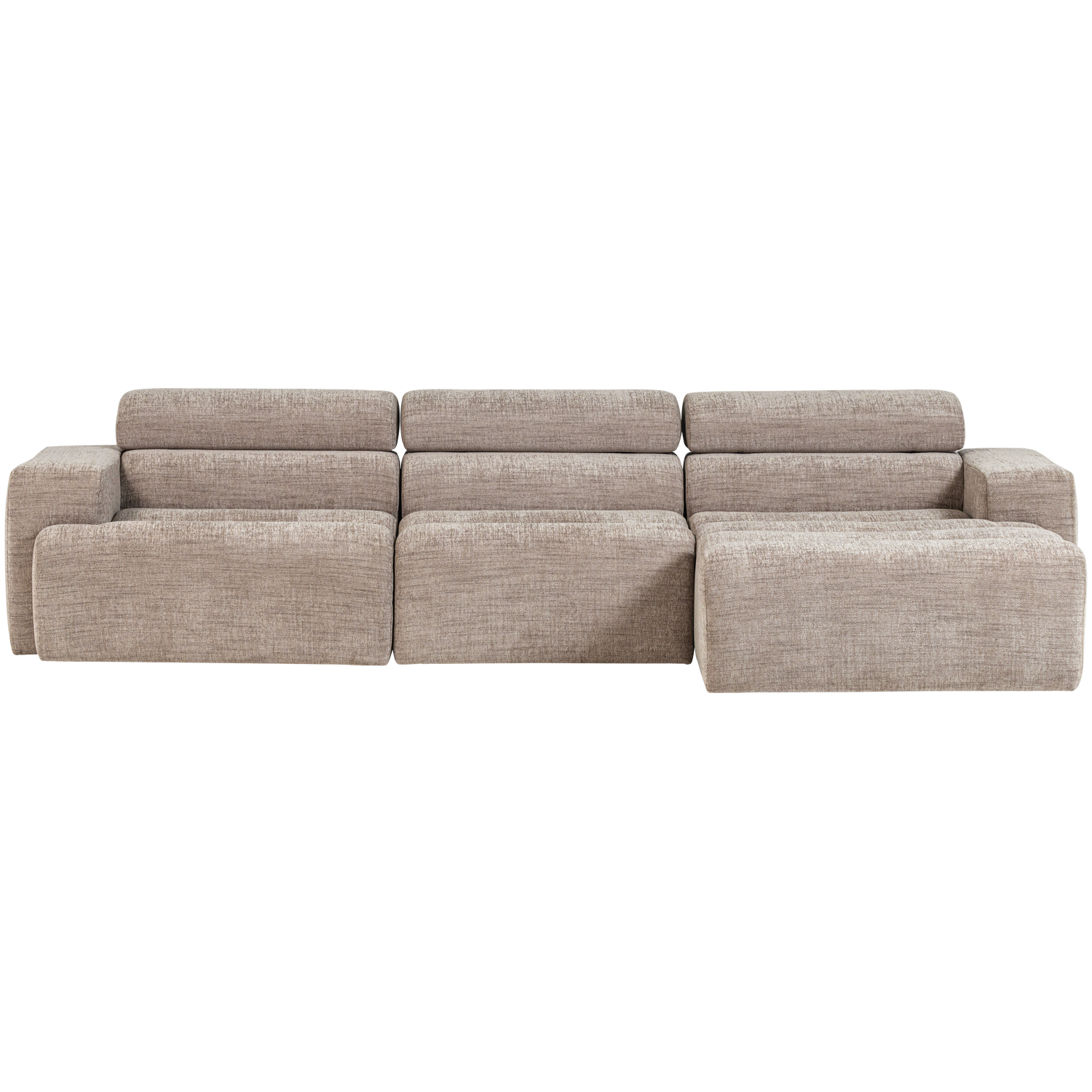 NOVI CHAISE LONGUE SOFA RIGHT NATURAL MELANGE