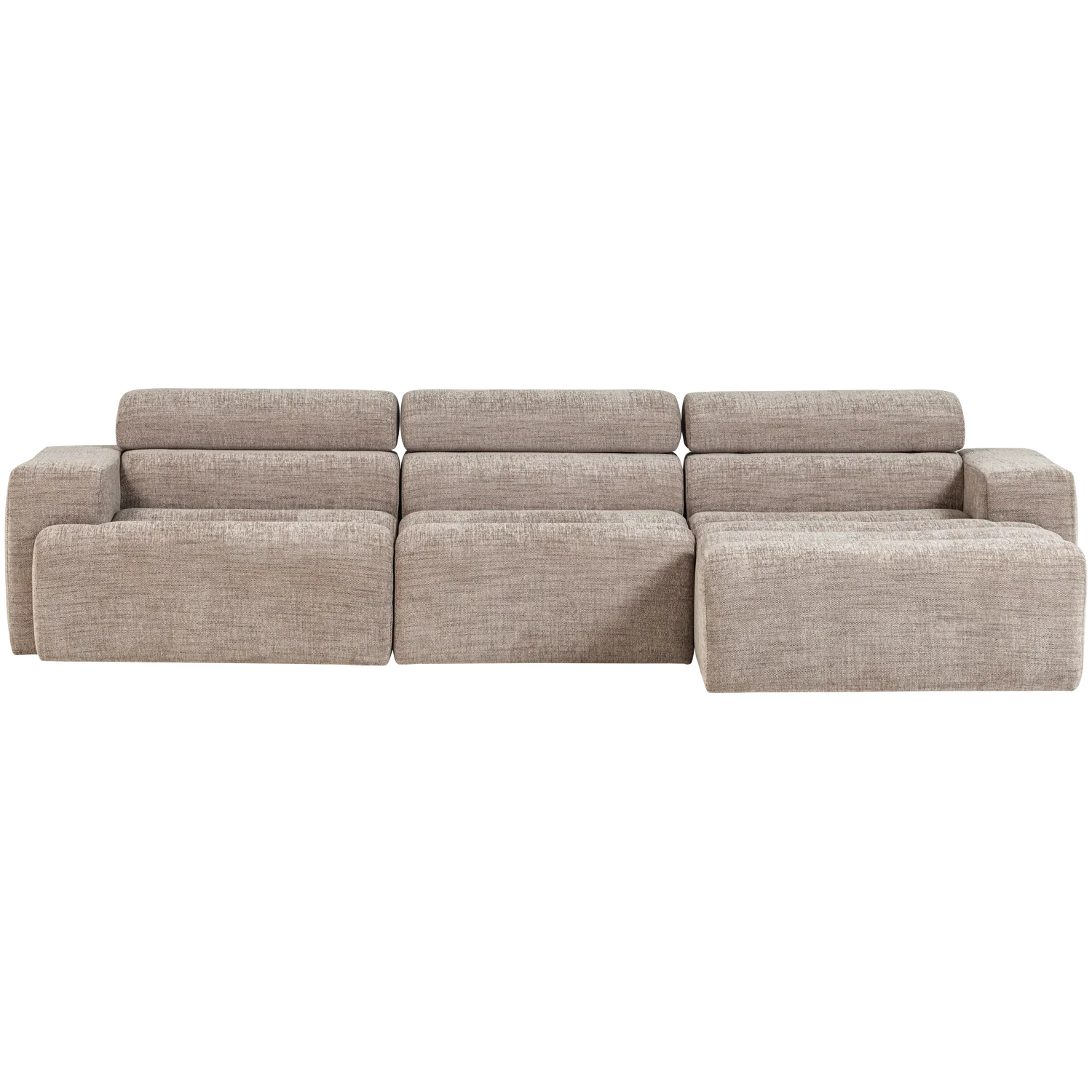 NOVI CHAISE LONGUE SOFA RIGHT NATURAL MELANGE