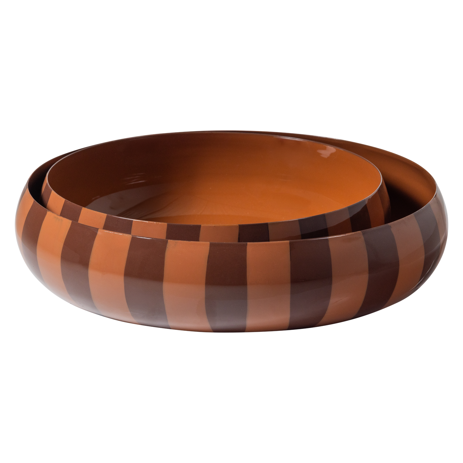 WOOOD decoratiune ORBA | Metal | Maro | 6x32x32 cm