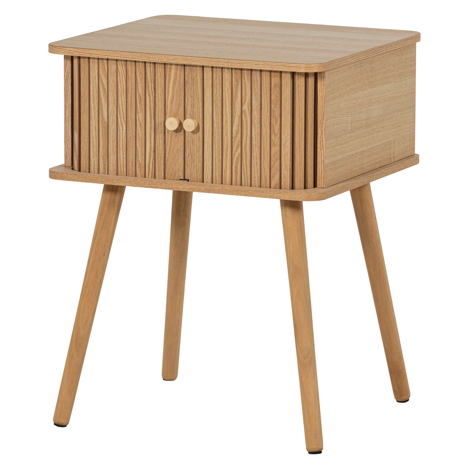 WOOOD noptiera KARRI NIGHTSTAND STRAIGHT MDF/PINE | Pin | Natural | 58x45x40 cm