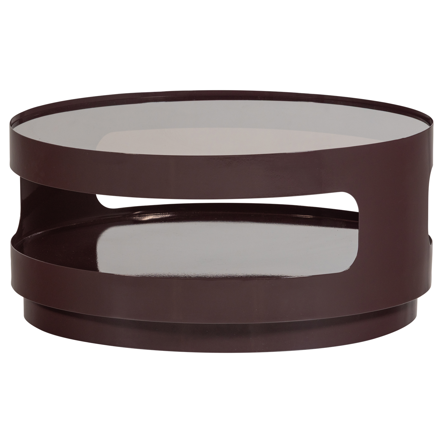 WOOOD masuta cafea SERO | Metal | Maro | 32x70x70 cm