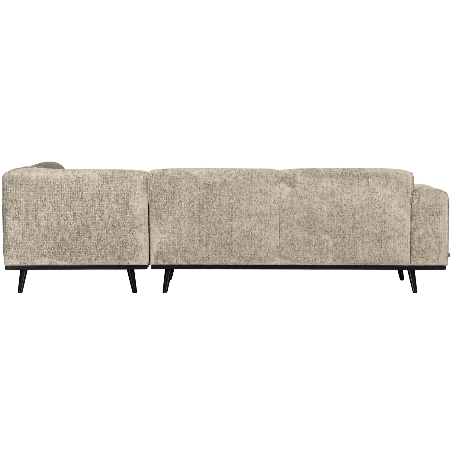 STATEMENT CORNER SOFA RIGHT STRUCTURE VELVET WHEATFIELD