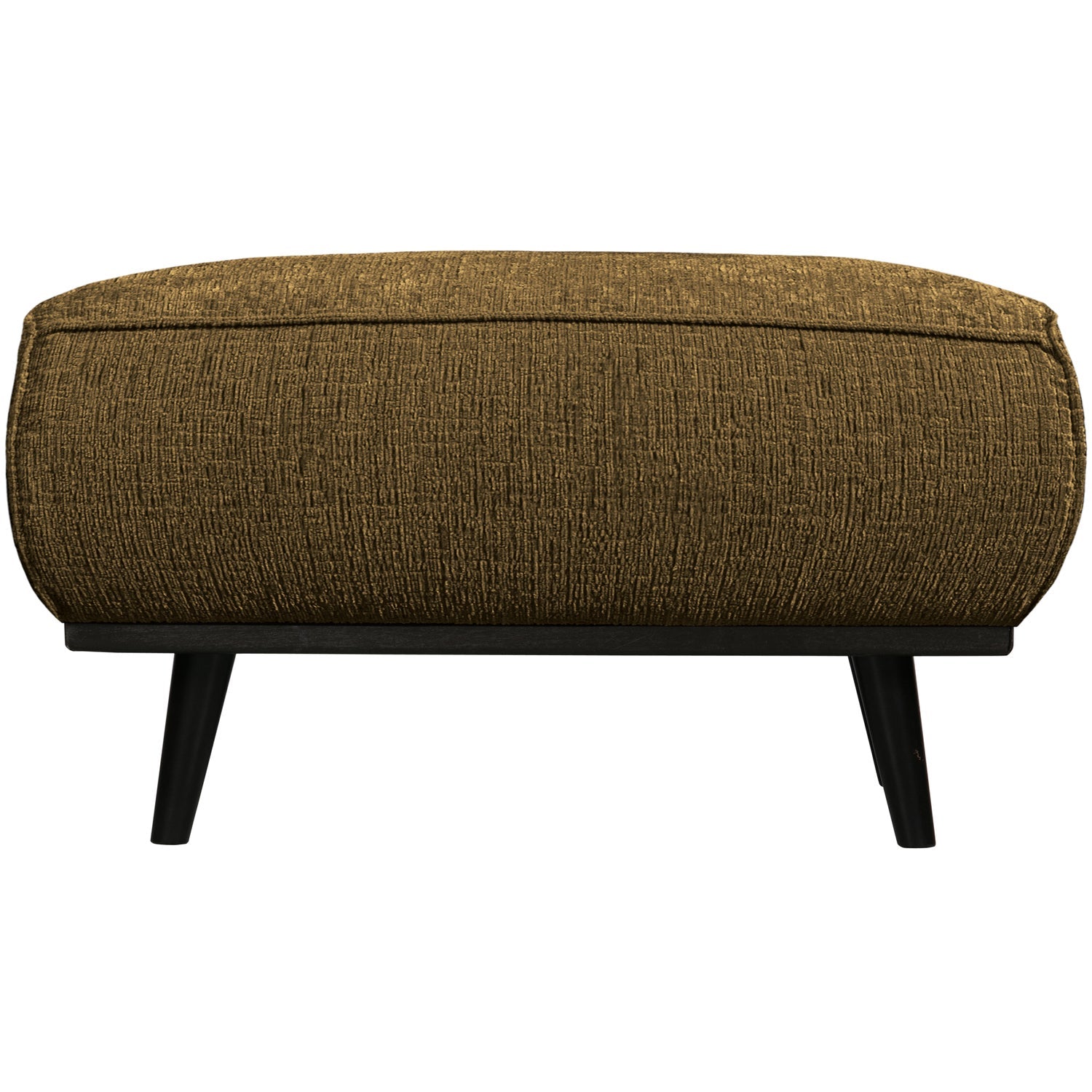 WOOOD taburet STATEMENT HOCKER STRUCTURE VELVET BRASS | 100% Pes | Brass | 40x80x55 cm