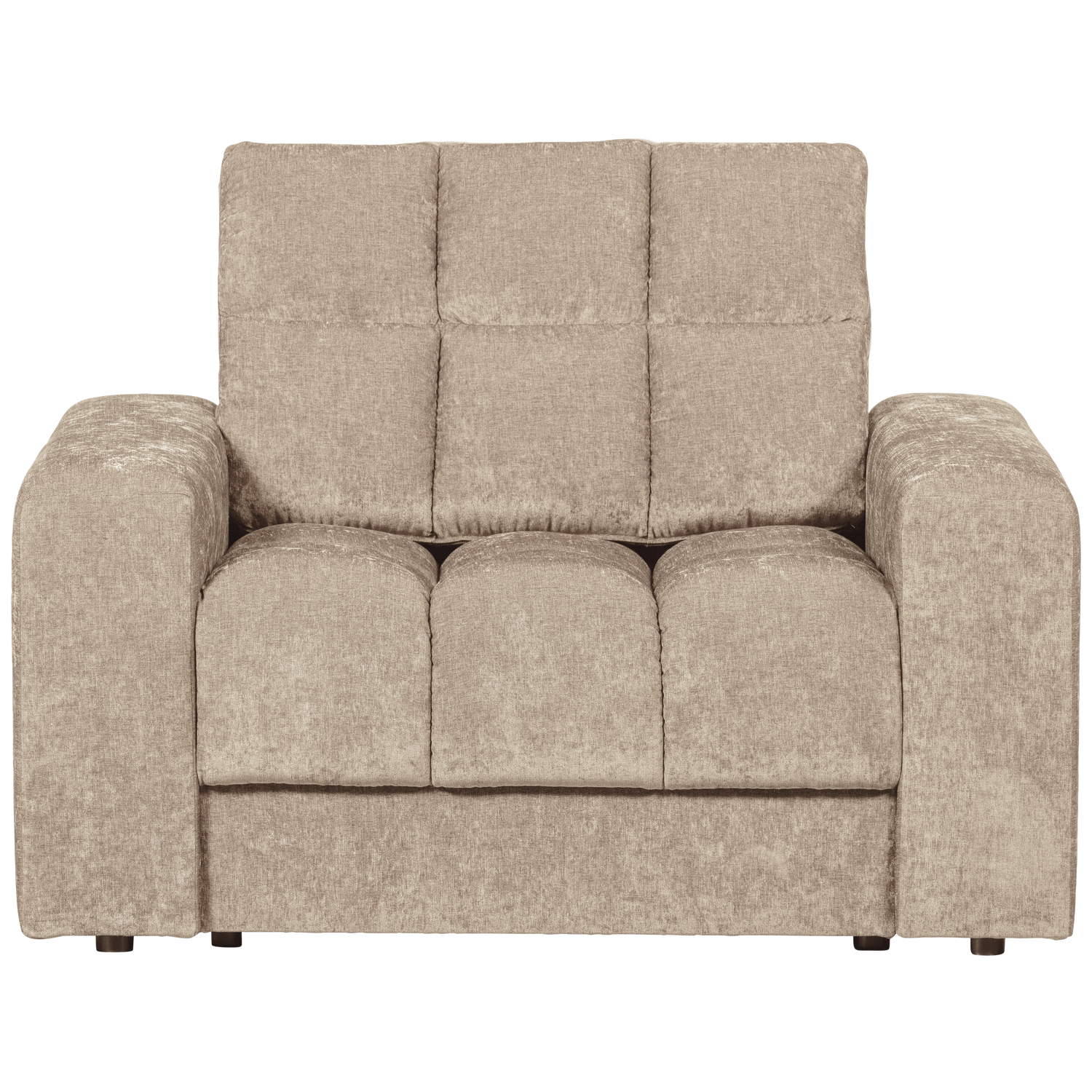 WOOOD fotoliu SECOND DATE ARMCHAIR VELVET NOUGAT | 100% Pes | Nougat | 78x103x99 cm