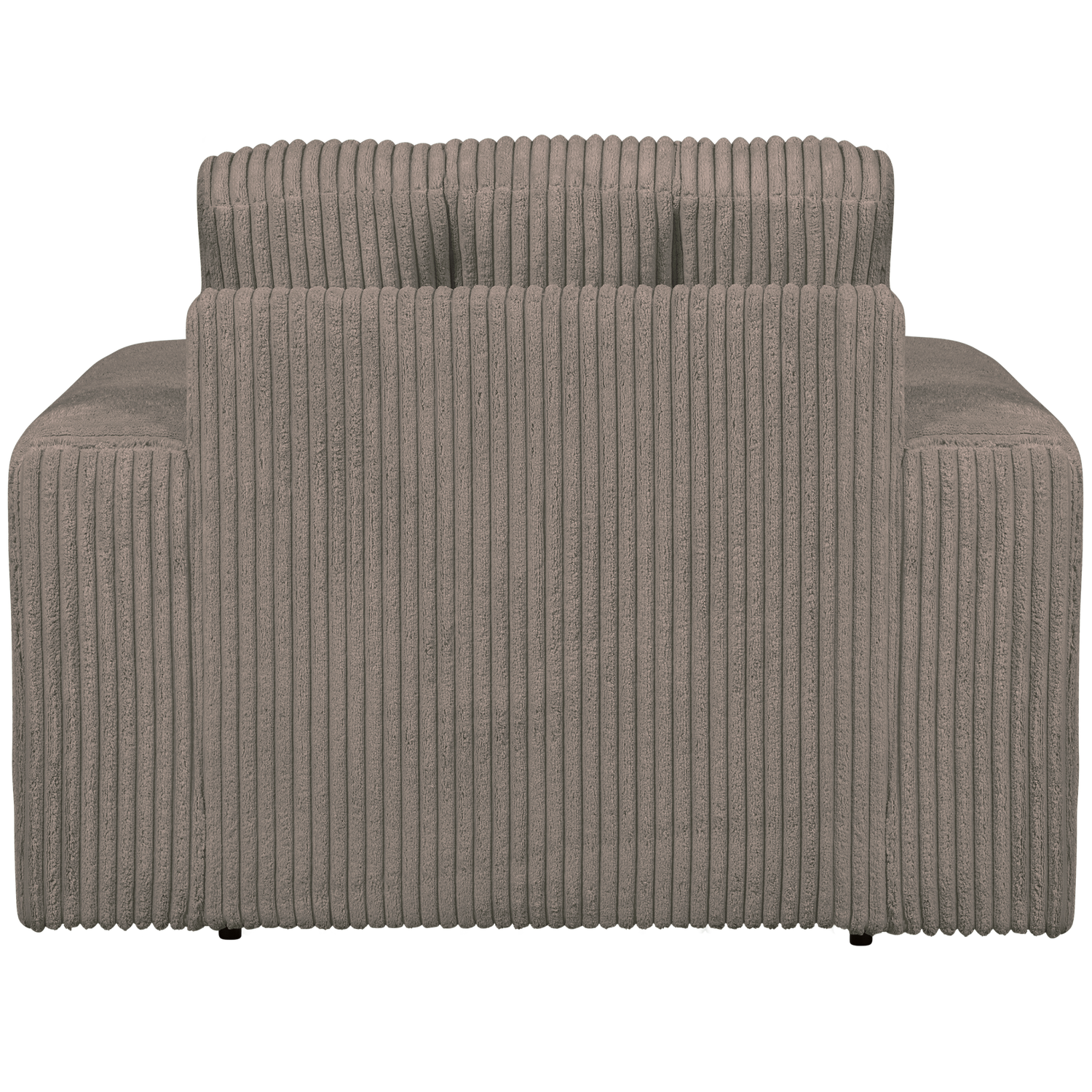 WOOOD fotoliu SECOND DATE ARMCHAIR RIB FABRIC MUD | 100% Pes | Mud | 78x103x99 cm
