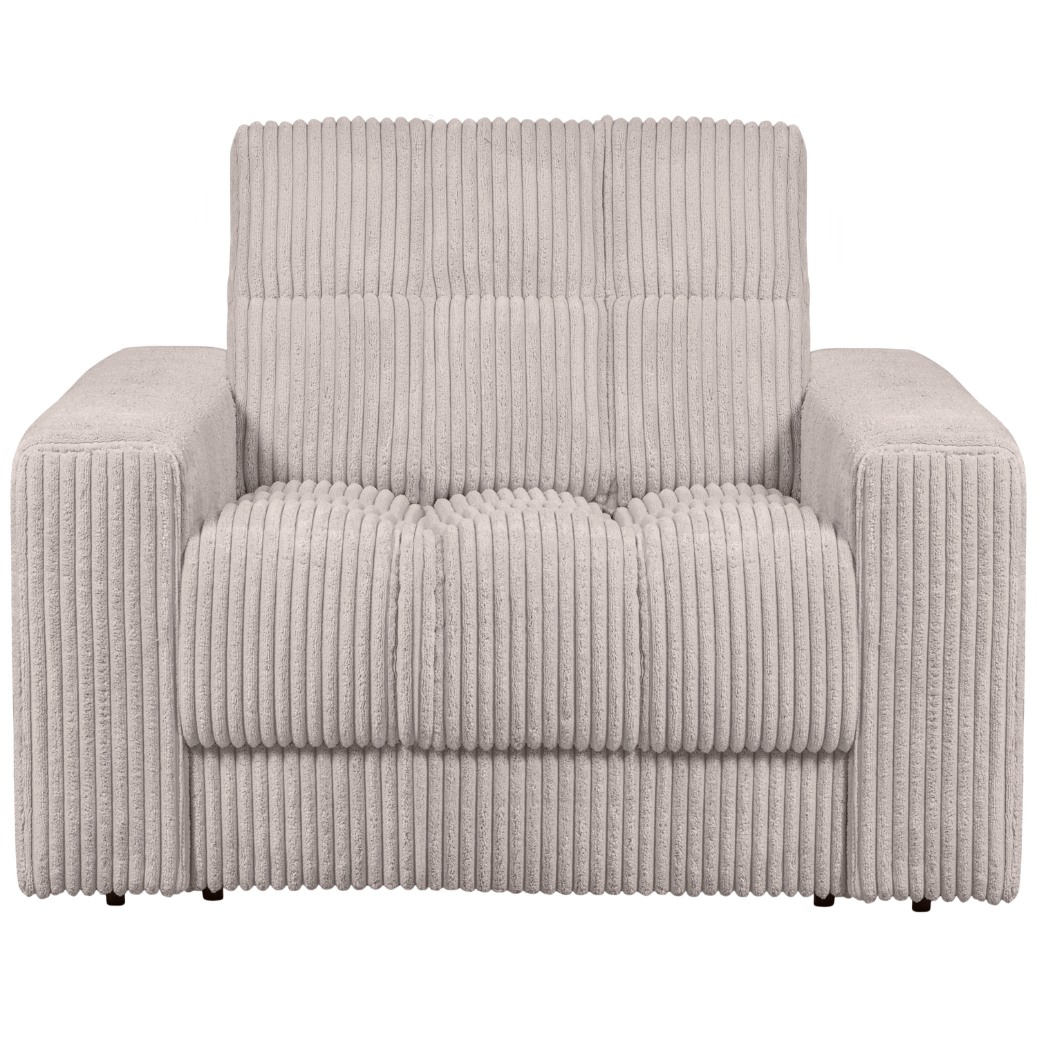 WOOOD fotoliu SECOND DATE ARMCHAIR RIB FABRIC | 100% Pes | Natural | 78x103x99 cm