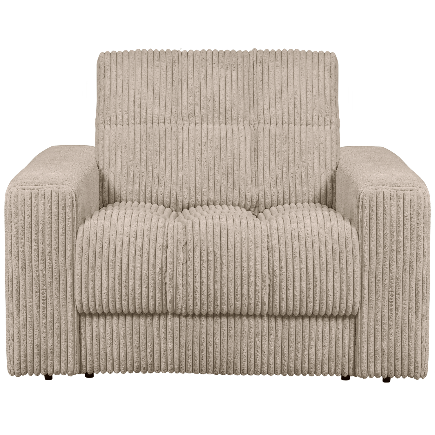 WOOOD fotoliu SECOND DATE ARMCHAIR RIB FABRIC TRAVERTIN | 100% Pes | Travertin | 78x103x99 cm