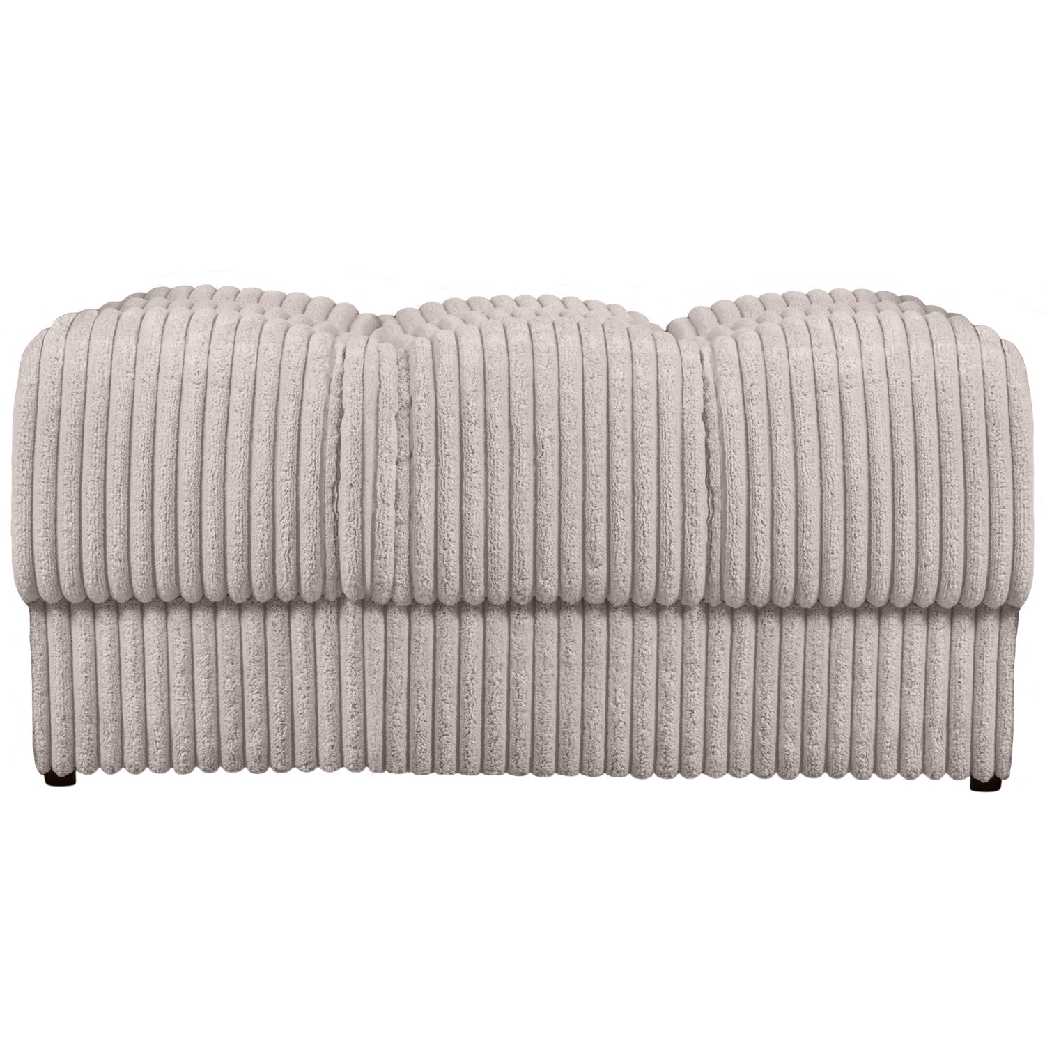 WOOOD taburet SECOND DATE HOCKER RIB FABRIC | 100% Pes | Natural | 42x82x61 cm