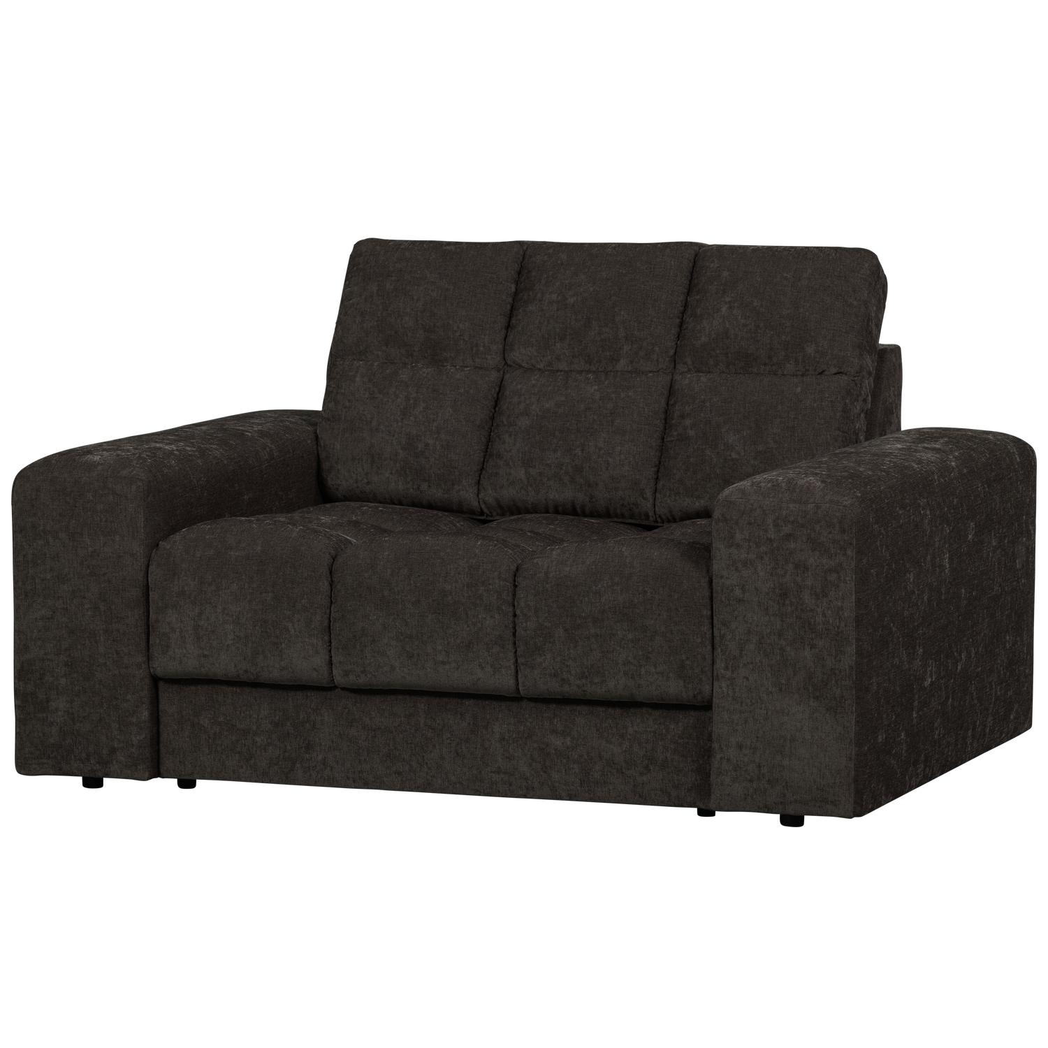 WOOOD fotoliu SECOND DATE LOVESEAT VINTAGE | 100% Pes | Antracit | 78x136x101 cm