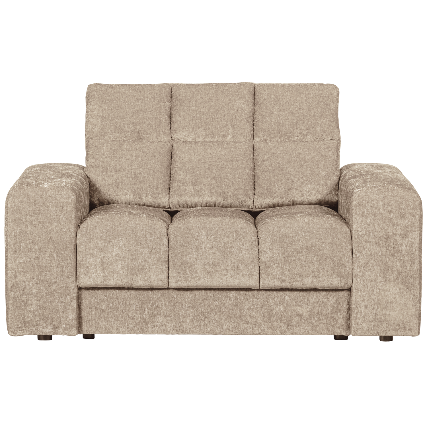 WOOOD fotoliu SECOND DATE LOVESEAT VINTAGE NOUGAT | 100% Pes | Nougat | 78x136x101 cm