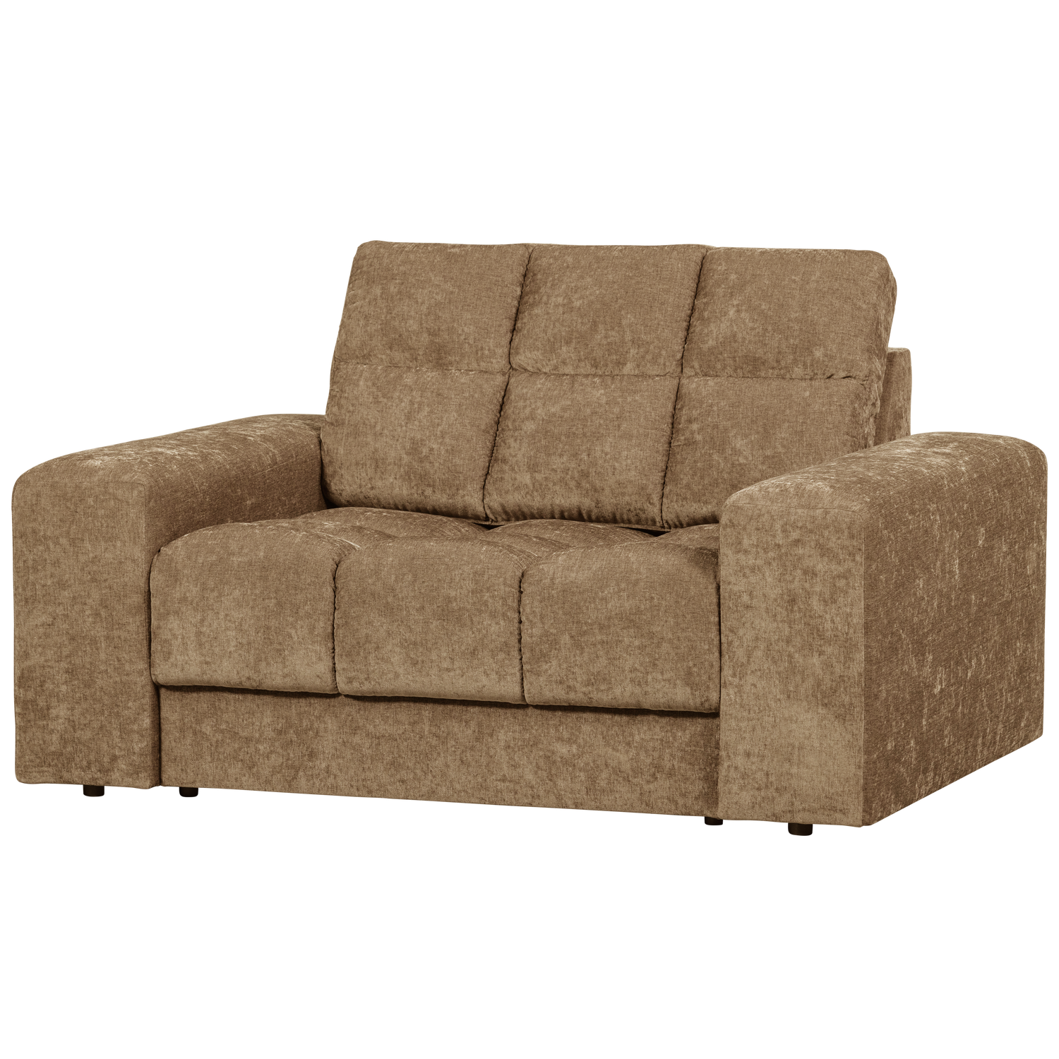 WOOOD fotoliu SECOND DATE LOVESEAT VINTAGE | 100% Pes | Nisipiu | 78x136x101 cm