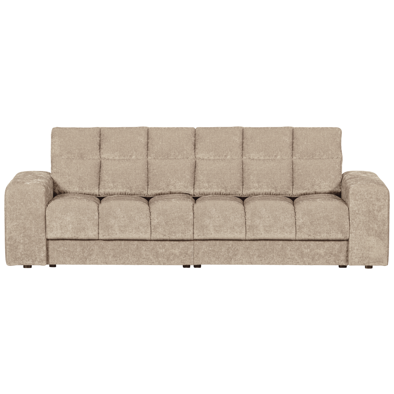 WOOOD canapea 2 locuri SECOND DATE | 100% Pes | Nougat | 78x226x99 cm