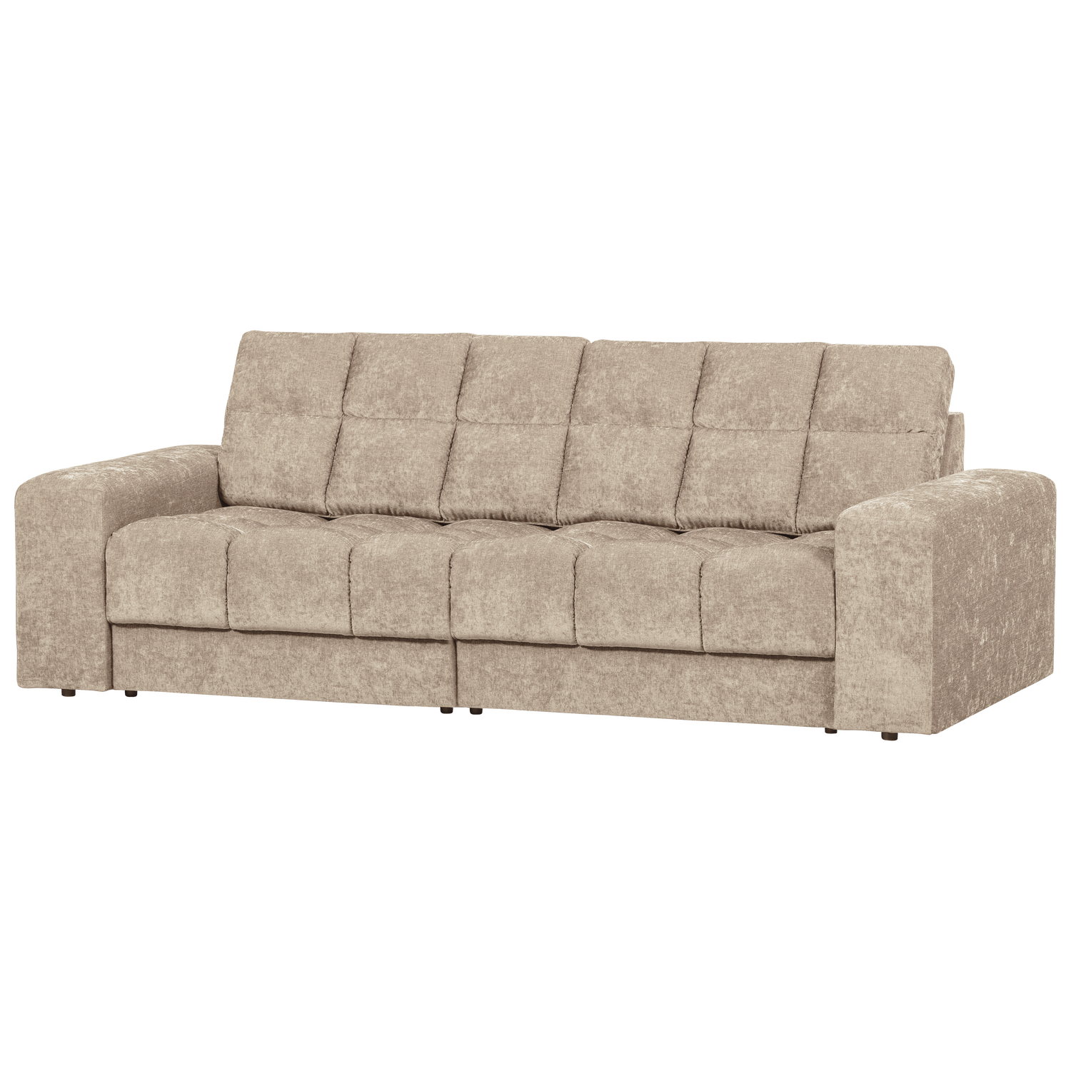 WOOOD canapea 2 locuri SECOND DATE | 100% Pes | Nougat | 78x226x99 cm